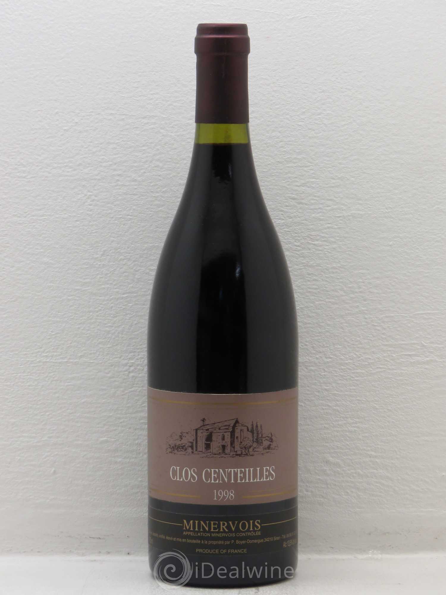 Minervois Clos Centeilles Boyer Domergue 1998 - Posten von 1 Flasche - 0