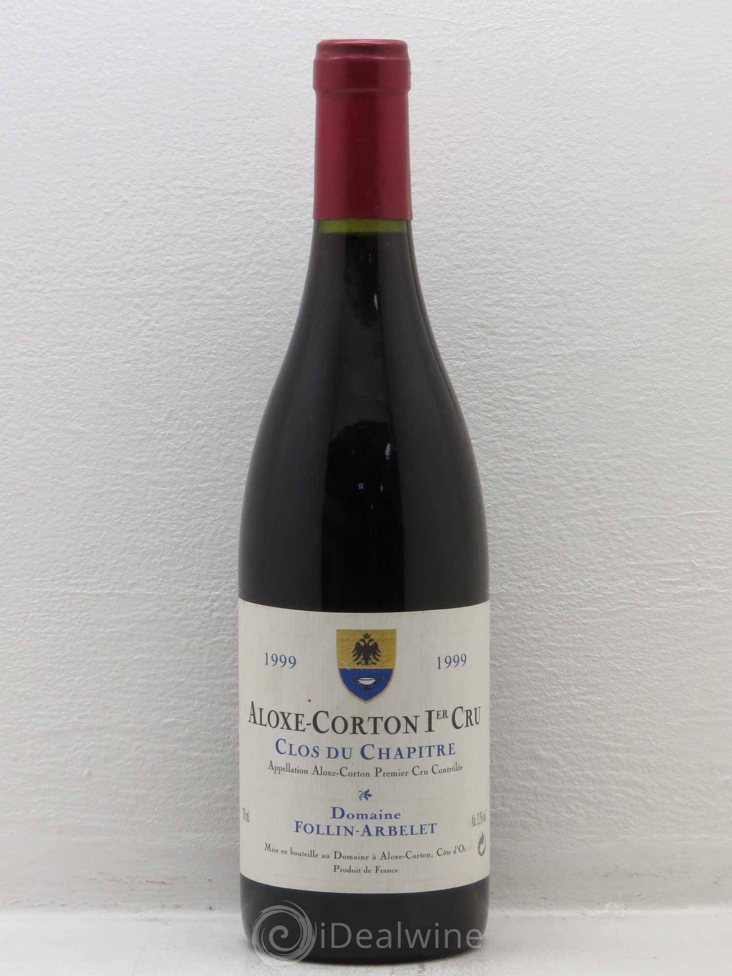 Aloxe-Corton 1er Cru Clos Du Chapitre Follin Arbelet 1999 - Posten von 1 Flasche - 0