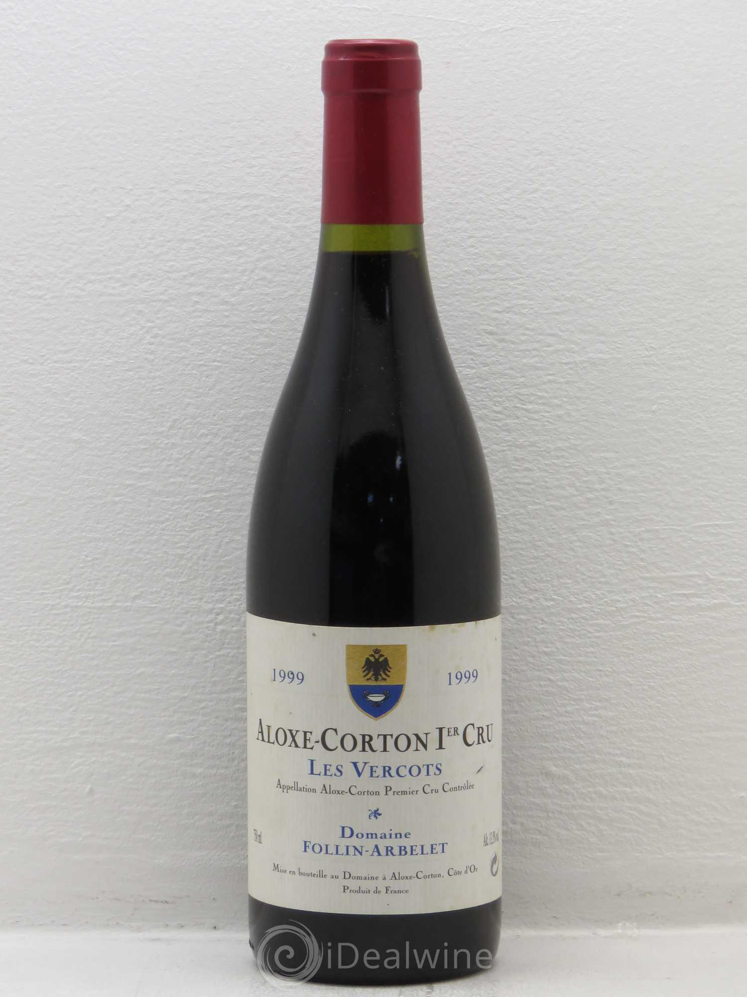 Aloxe-Corton 1er Cru Les Vercots Follin Arbelet 1999 - Posten von 1 Flasche - 0