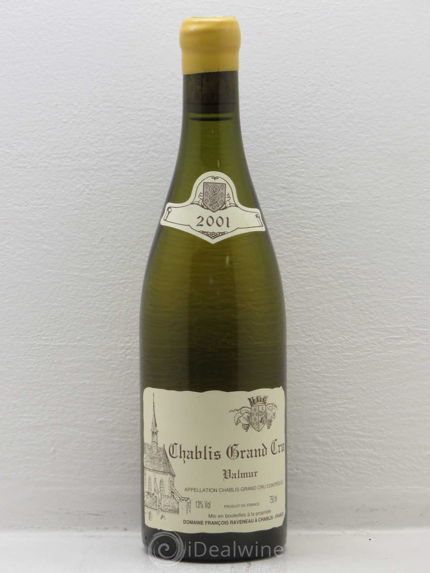 Chablis Grand Cru Valmur Raveneau (Domaine) 2001 - Lot de 1 bouteille - 0