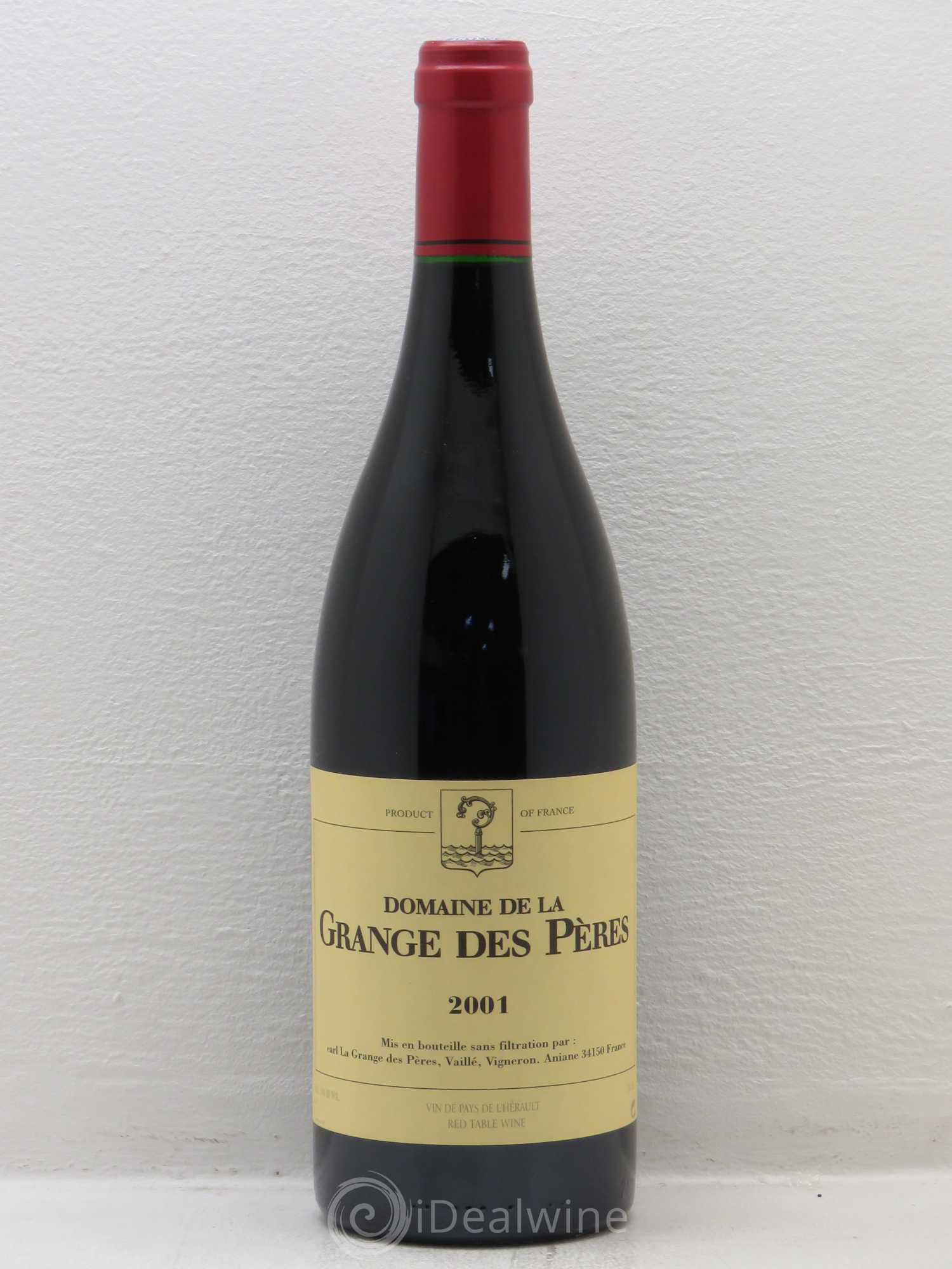 Pays d'Hérault Grange des Pères Laurent Vaillé 2001 - Lot de 1 bouteille - 0