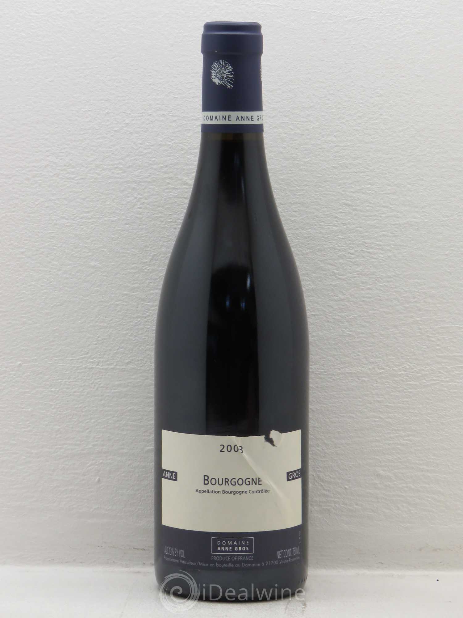 Bourgogne Anne Gros 2003 - Posten von 1 Flasche - 0