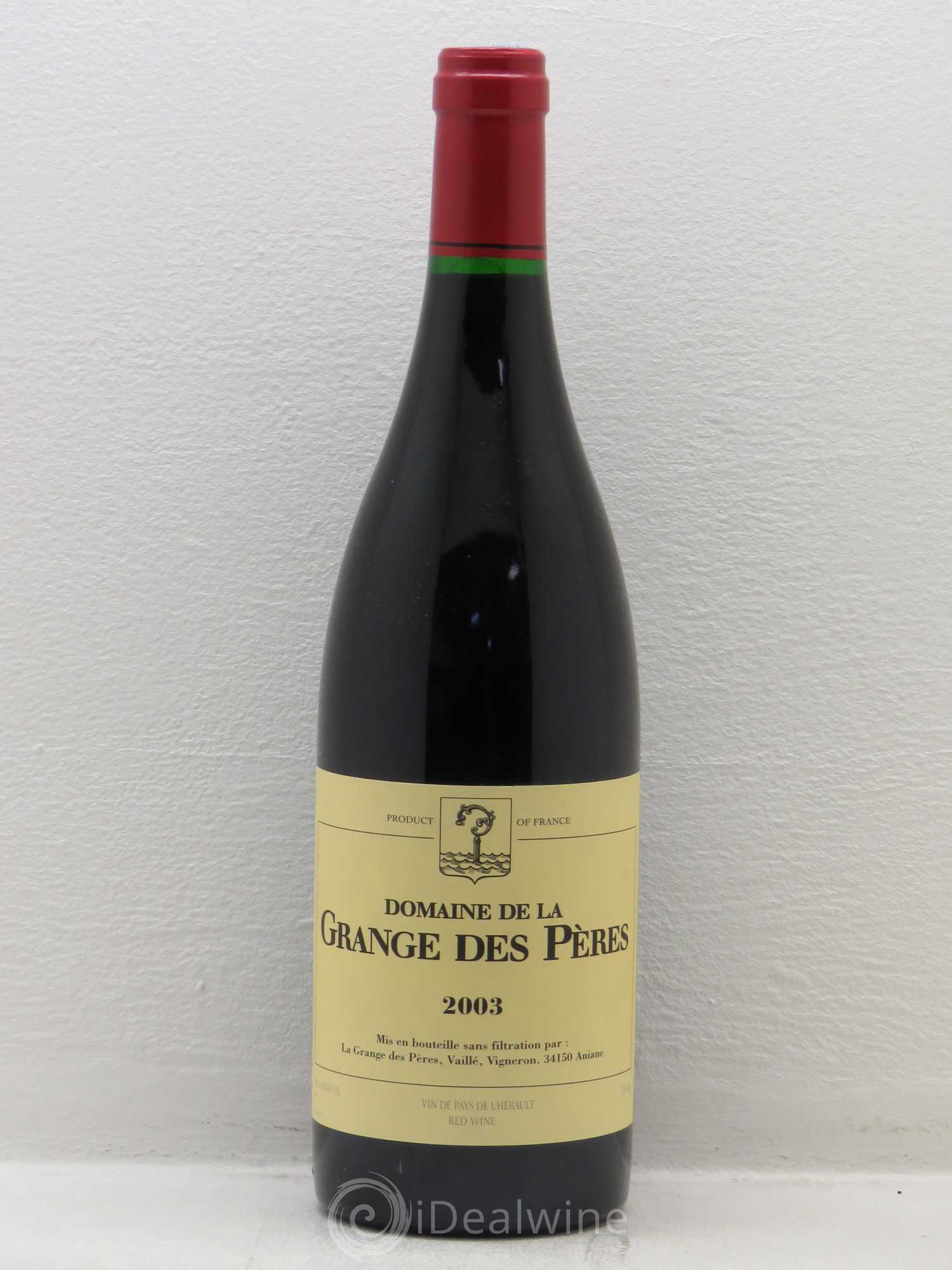 Pays d'Hérault Grange des Pères Laurent Vaillé 2003 - Lot de 1 bouteille - 0