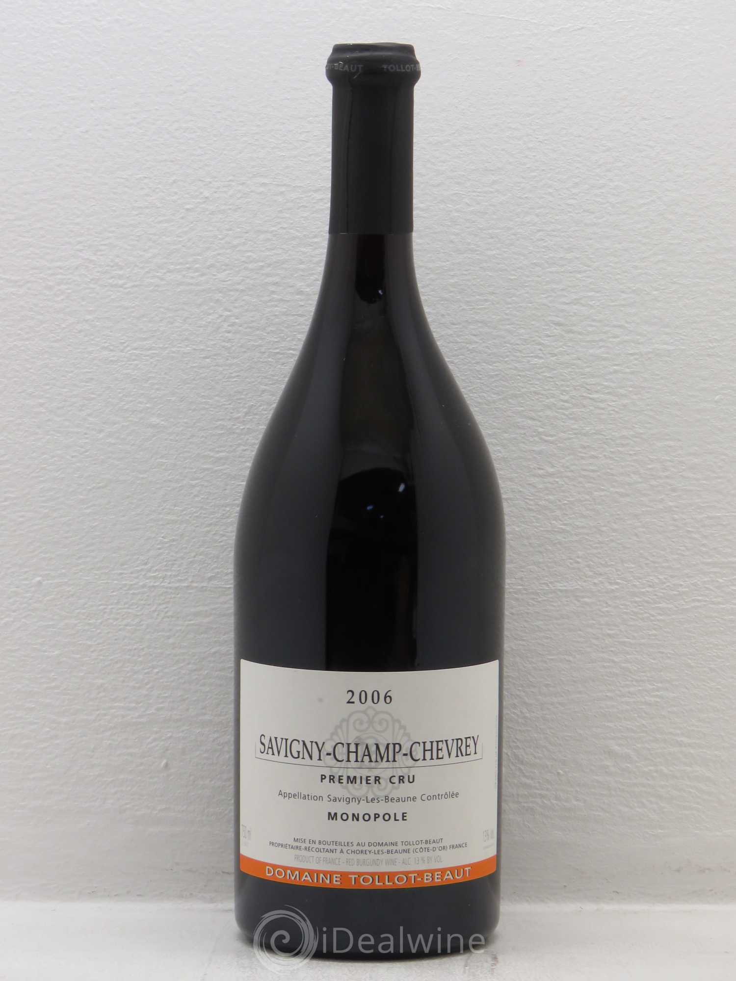 Savigny-lès-Beaune 1er Cru Champ Chevrey Monopole Tollot Beaut 2006 - Posten von 1 Flasche - 0
