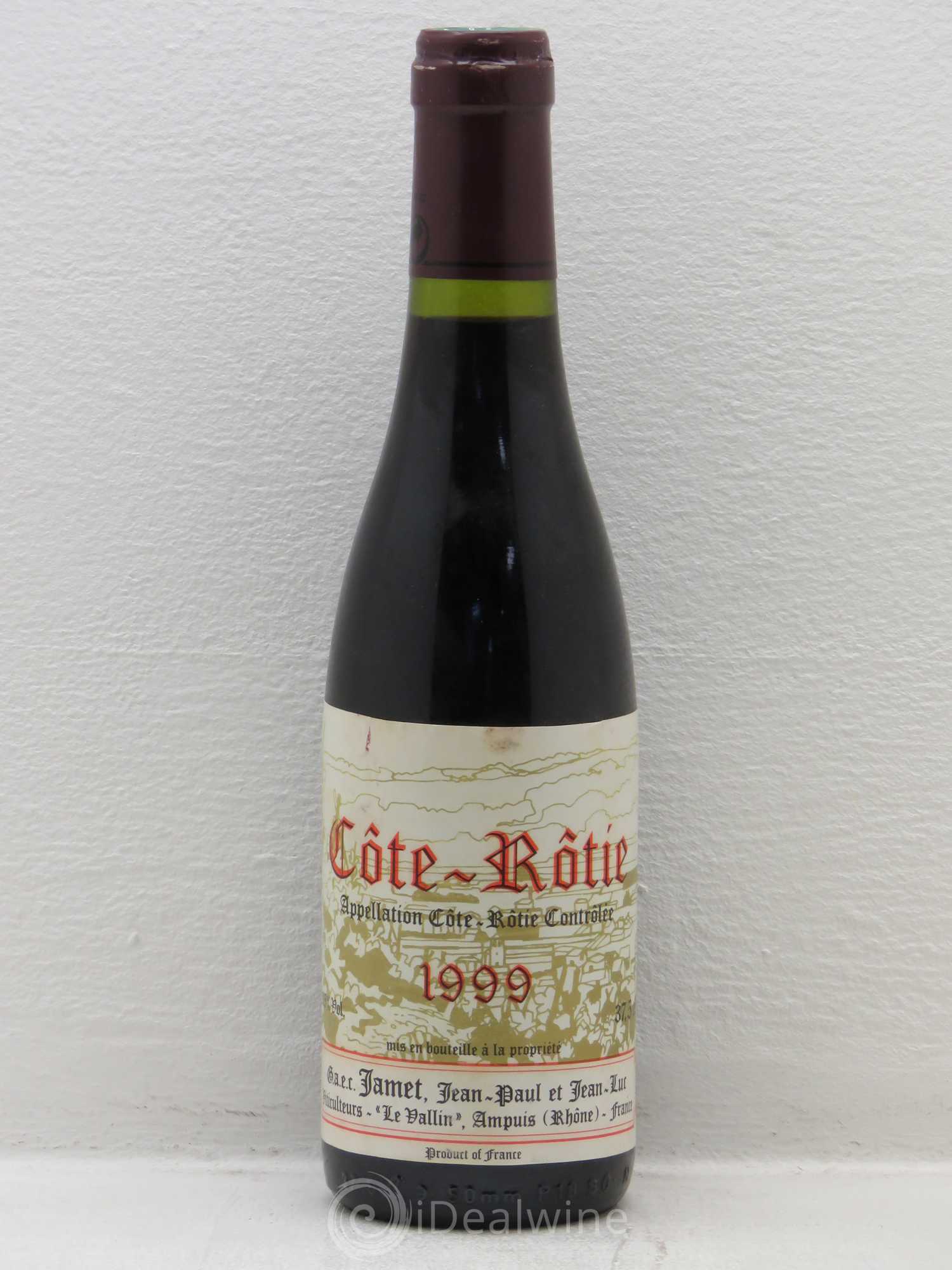 Côte-Rôtie Jamet (Domaine) 1999 - Lot de 1 demi bouteille - 0