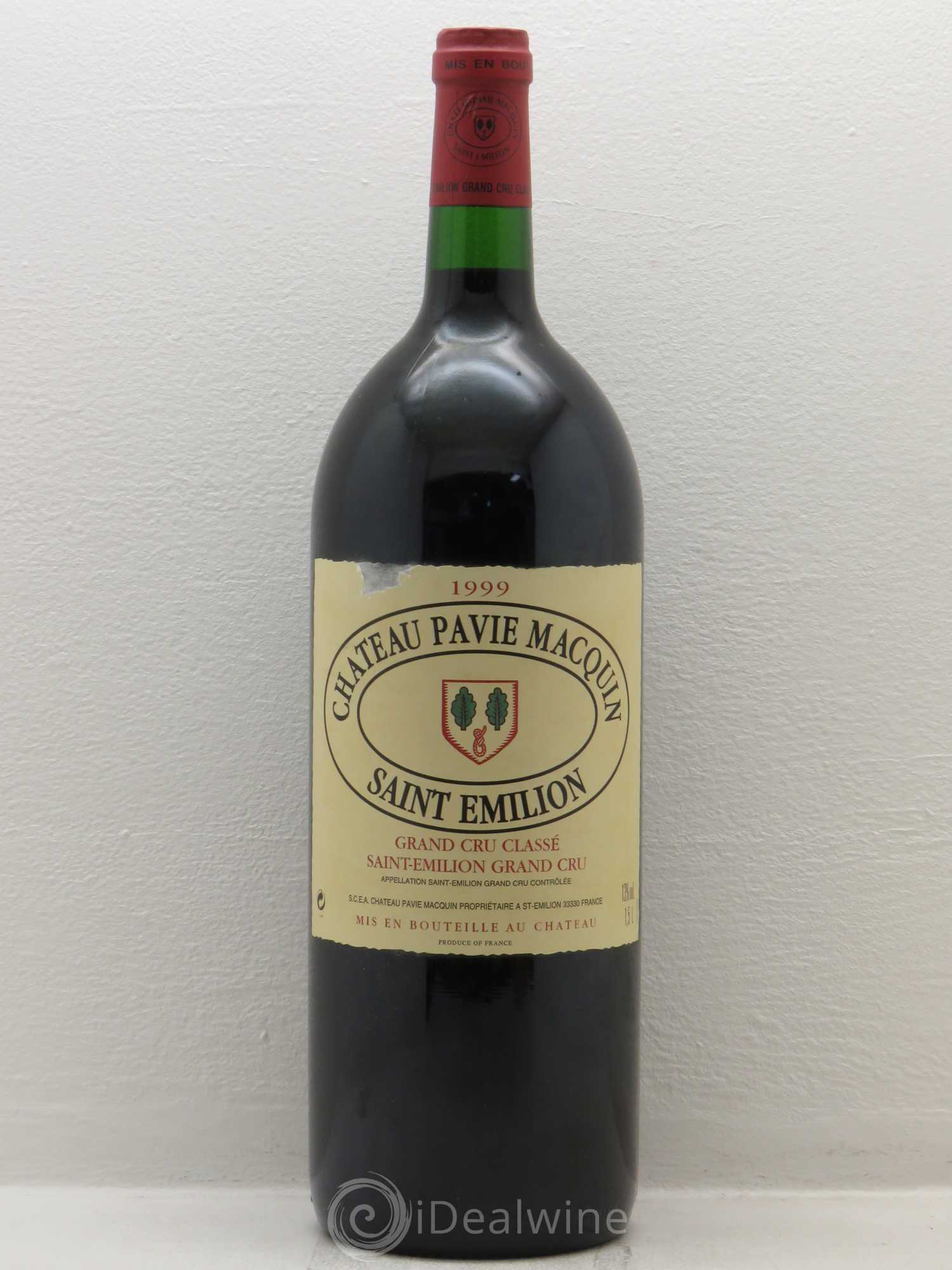 Château Pavie Macquin 1er Grand Cru Classé B 1999 - Lot de 1 magnum - 0