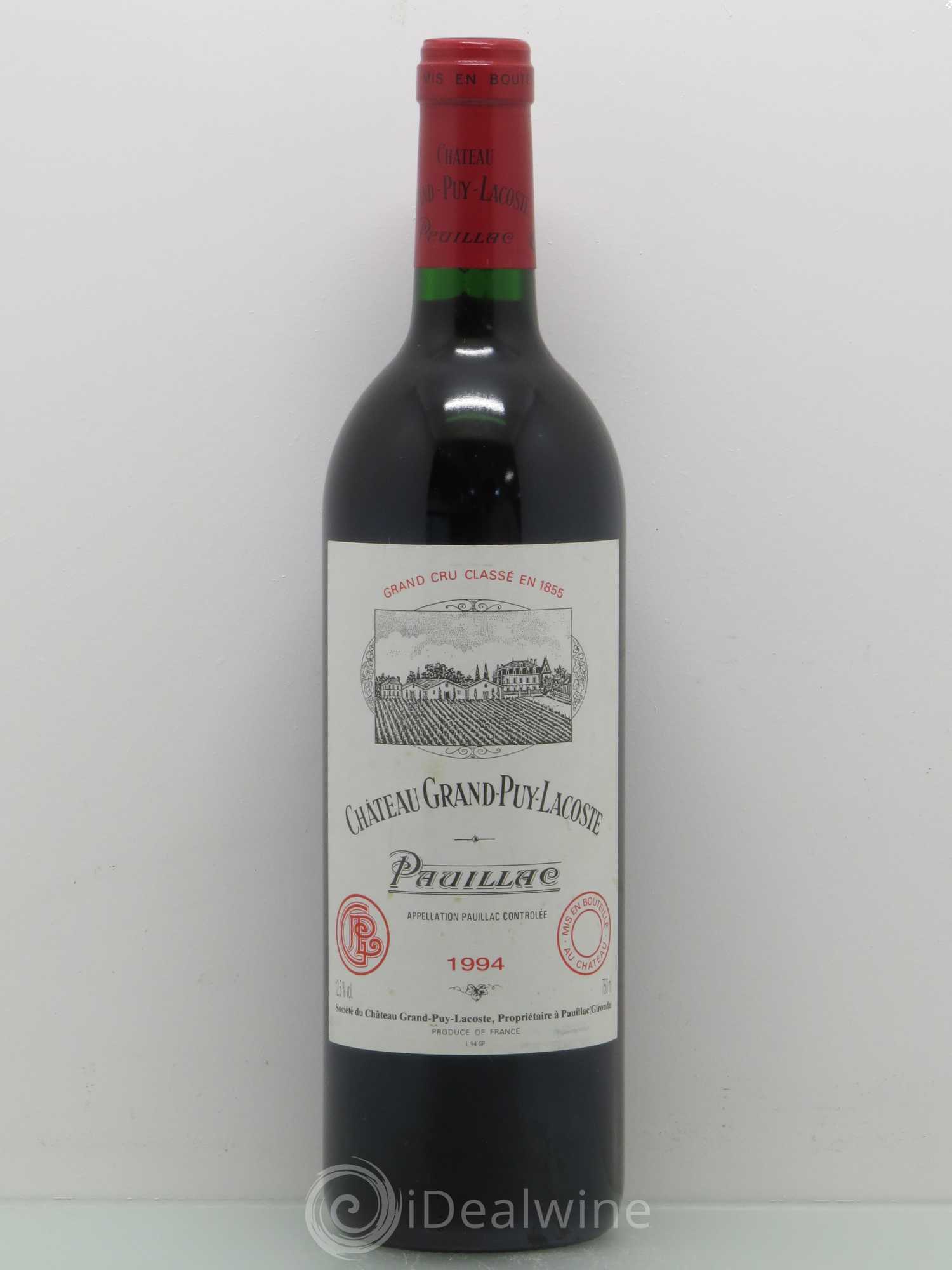Château Grand Puy Lacoste 5ème Grand Cru Classé 1994 - Lot de 1 bouteille - 0