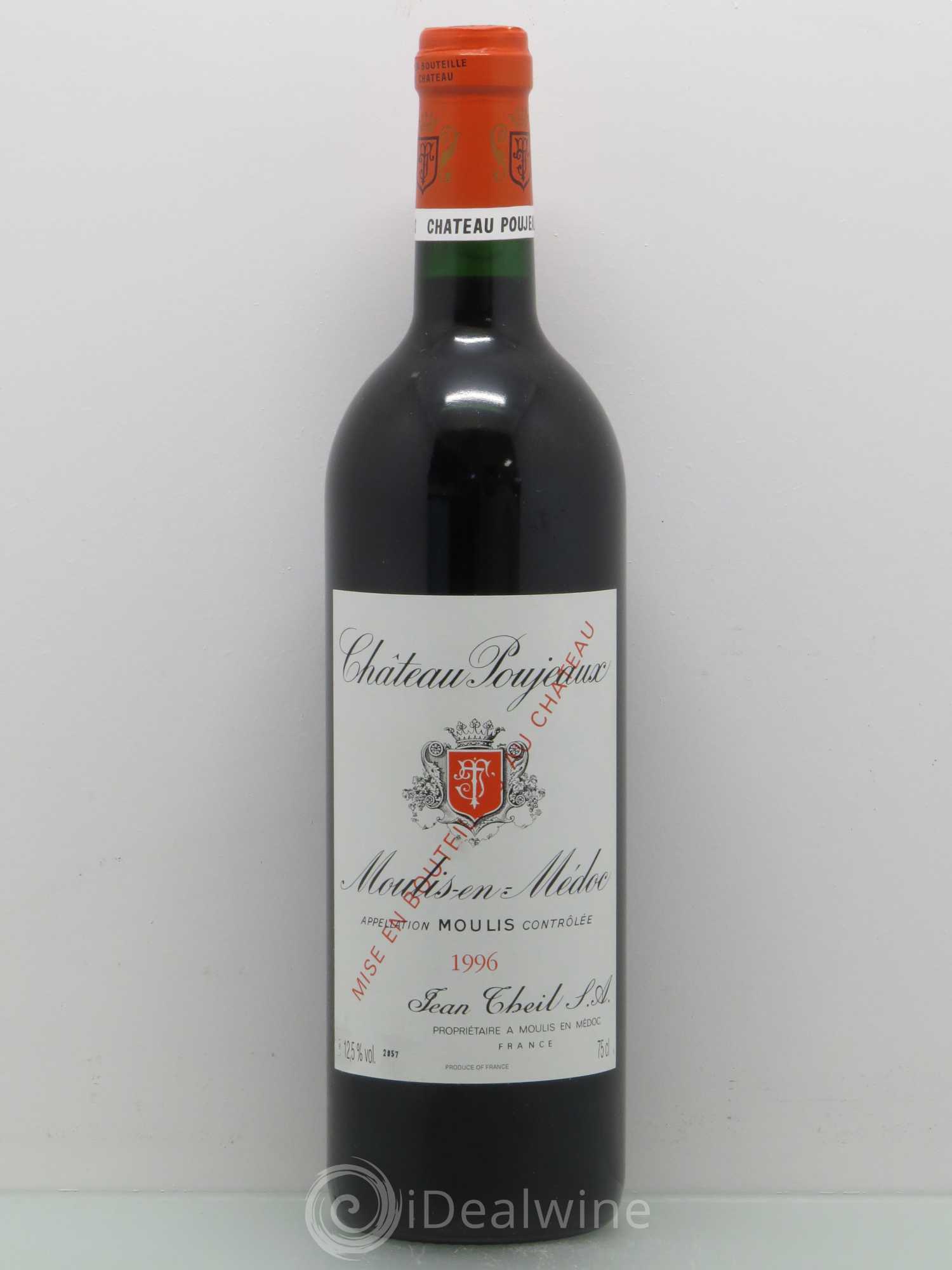 Château Poujeaux 1996 - Lot de 1 bouteille - 0