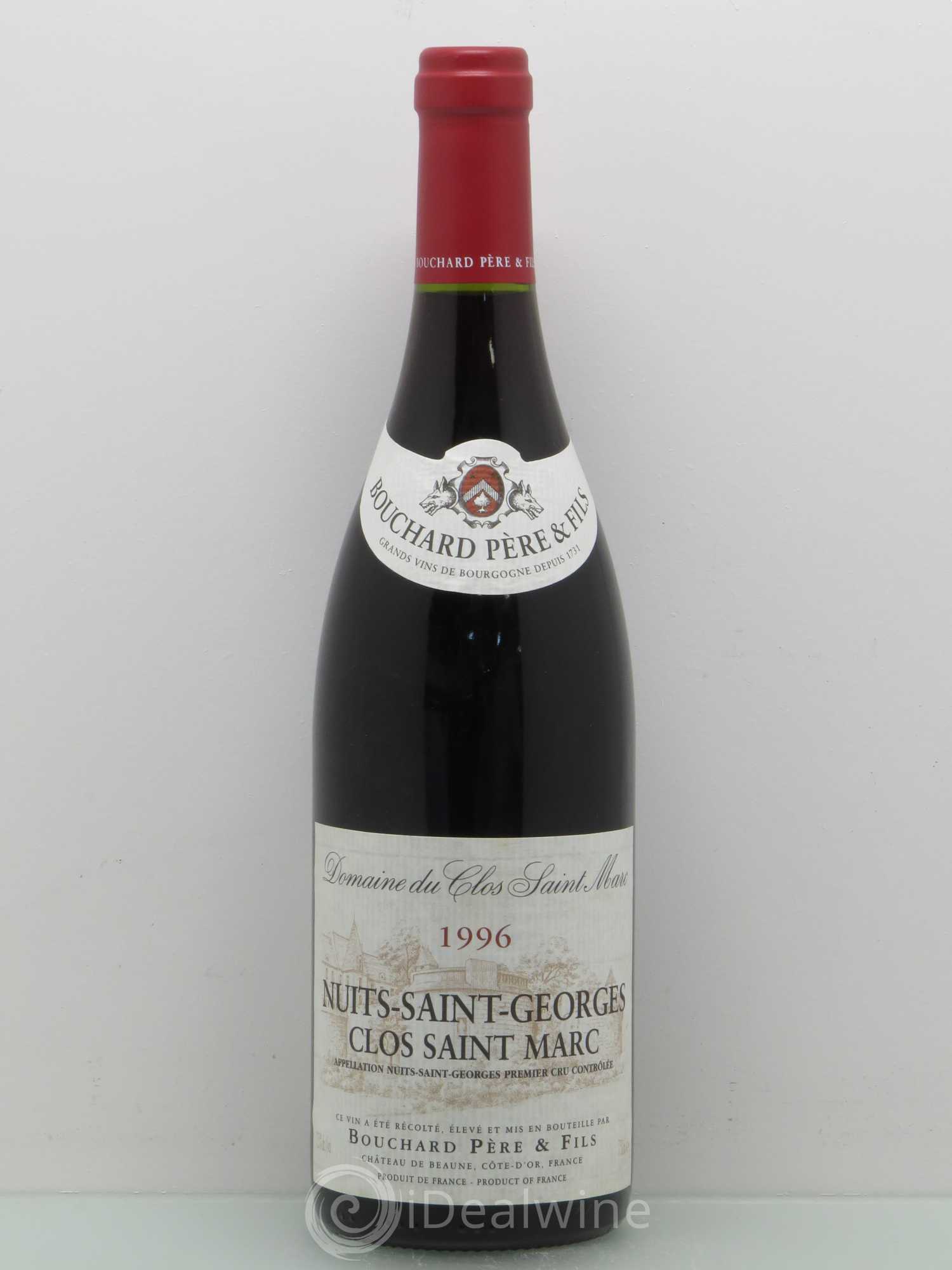 Nuits-Saint-Georges 1er Cru Clos Saint-Marc - Bouchard 1996 - Posten von 1 Flasche - 0
