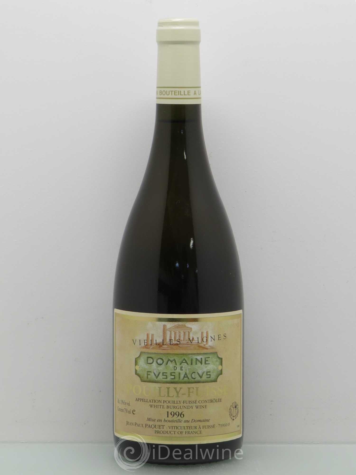 Pouilly-Fuissé Vieilles vignes - Domaine de Fussiacus 1996 - Posten von 1 Flasche - 0