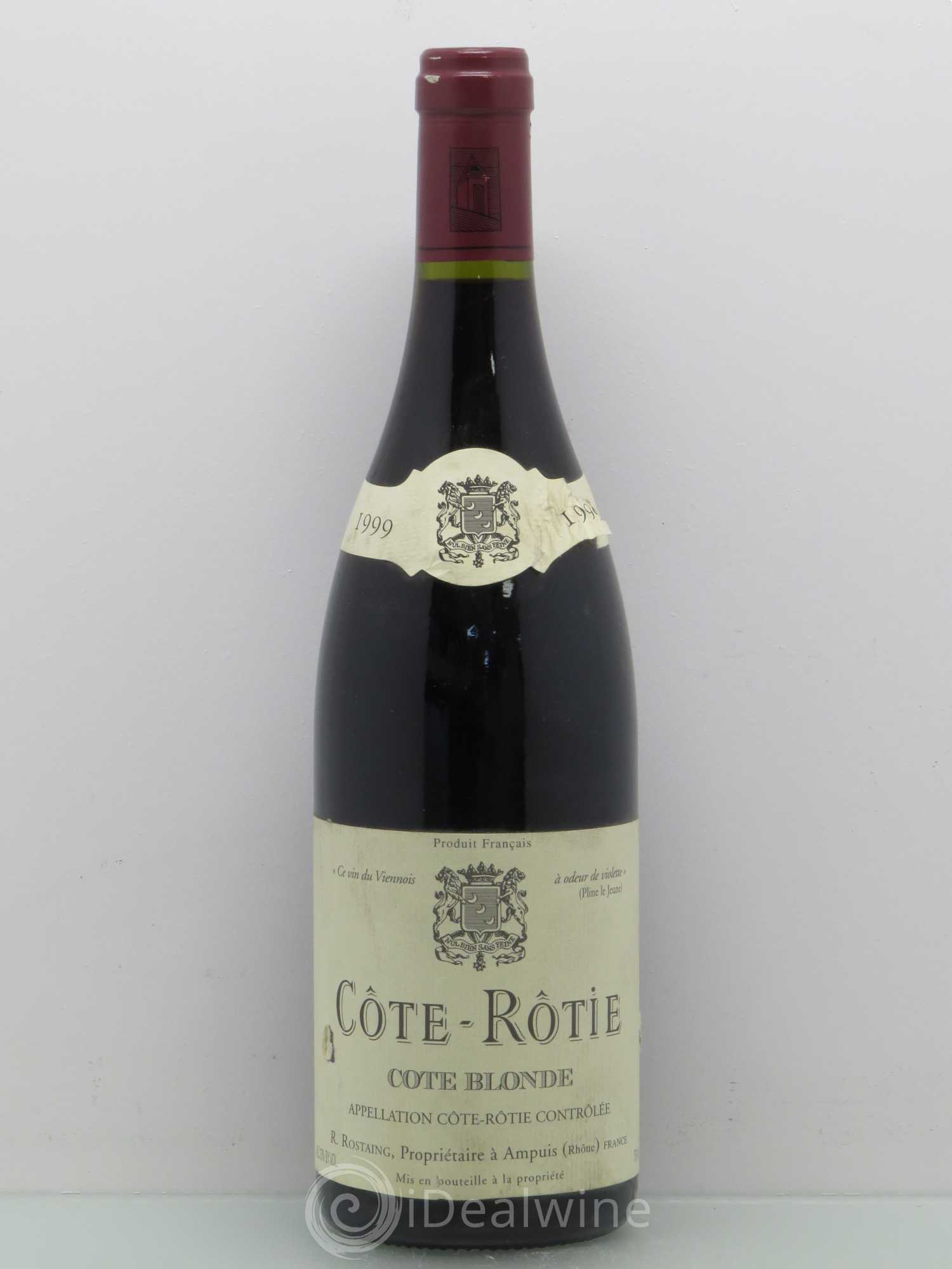Côte-Rôtie Côte Blonde René Rostaing 1999 - Lot de 1 bouteille - 0
