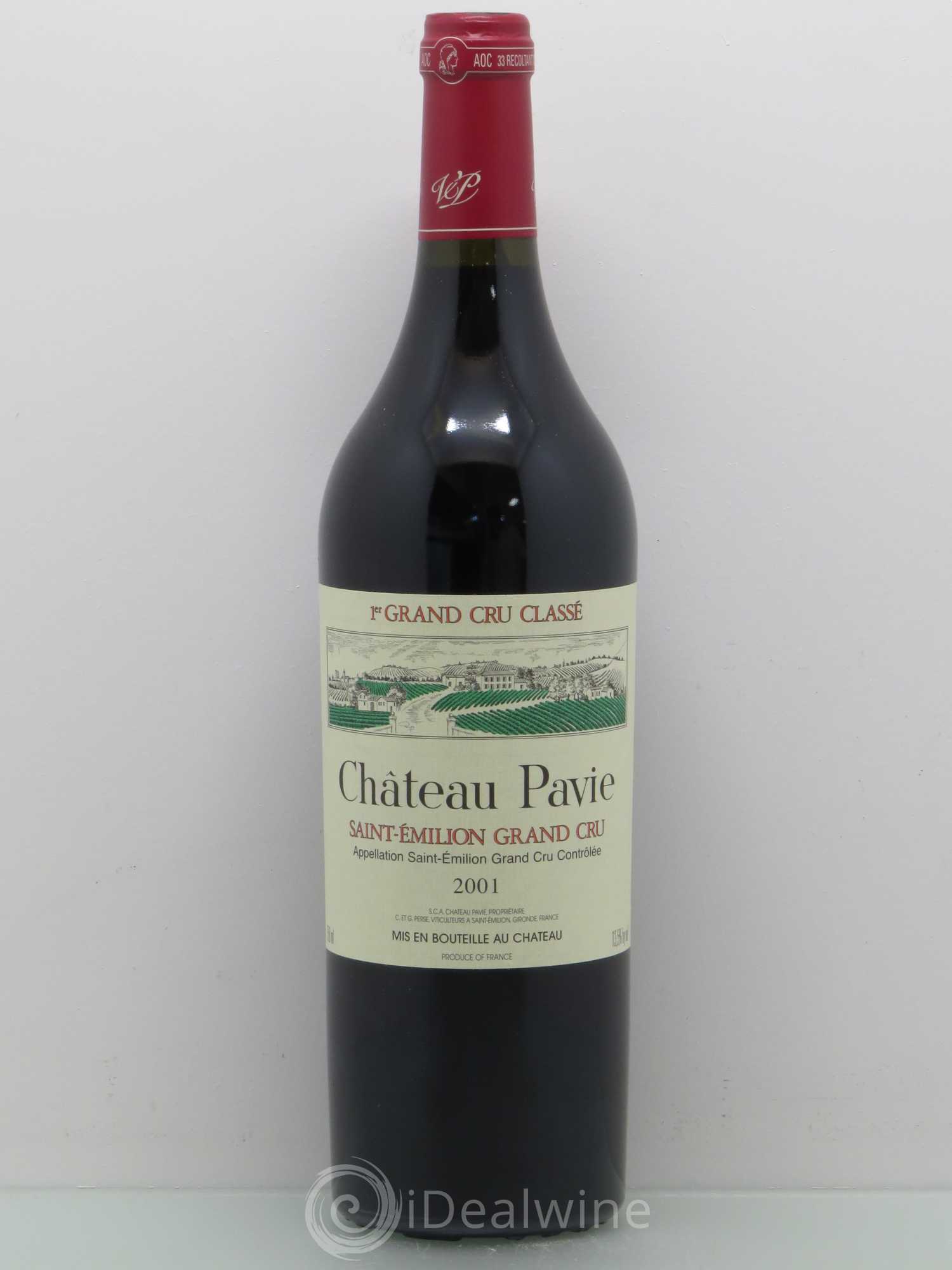 Château Pavie 1er Grand Cru Classé A 2001 - Lot de 1 bouteille - 0