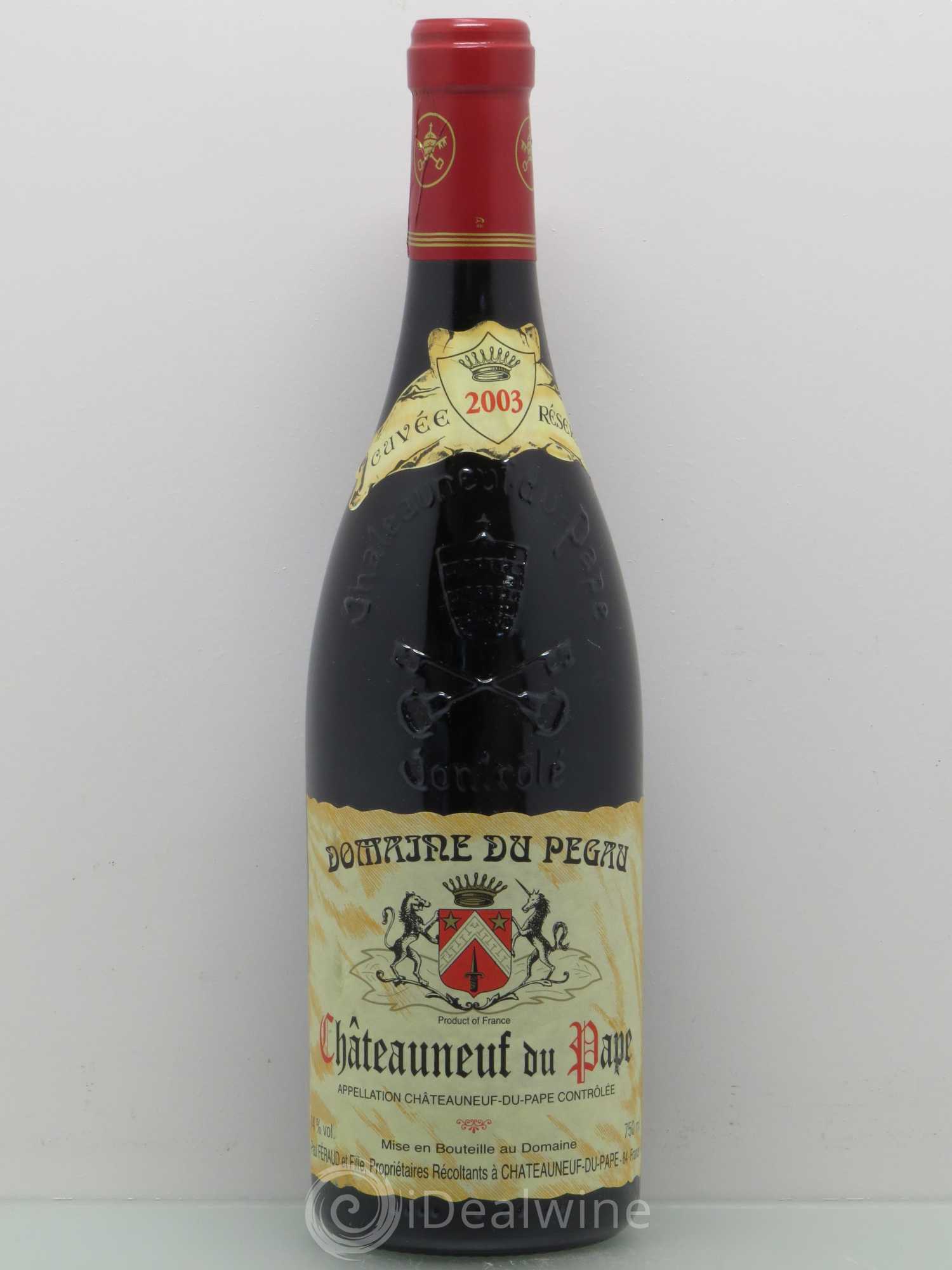 Châteauneuf-du-Pape Domaine du Pégau Cuvée Réservée Paul et Laurence Féraud 2003 - Lot de 1 bouteille - 0