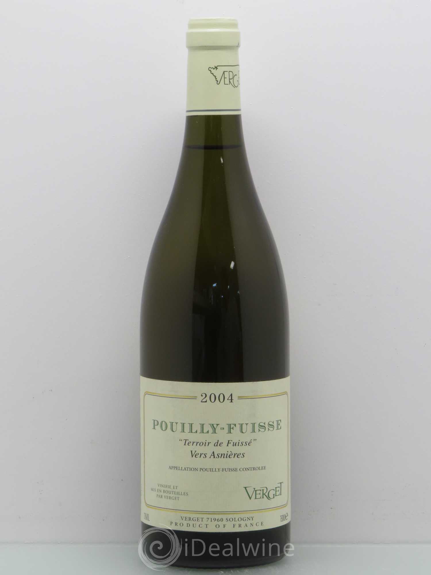 Pouilly-Fuissé Terroir de Fuissé Vers Asnières - Verget 2004 - Posten von 1 Flasche - 0