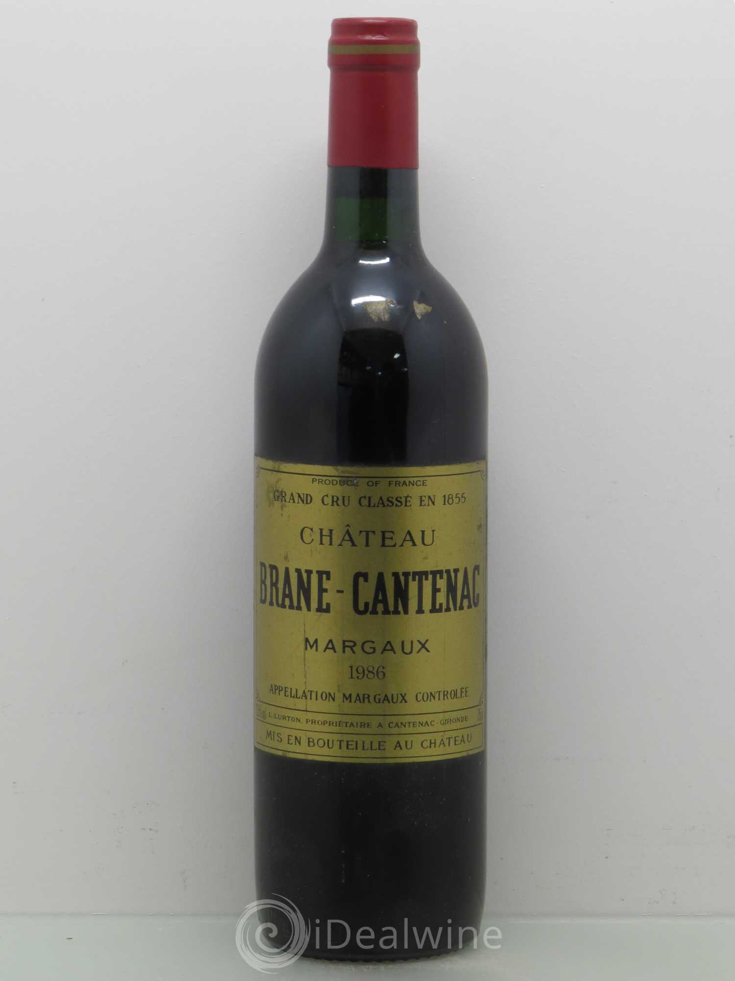 Château Brane Cantenac 2ème Grand Cru Classé 1986 - Lot de 1 bouteille - 0