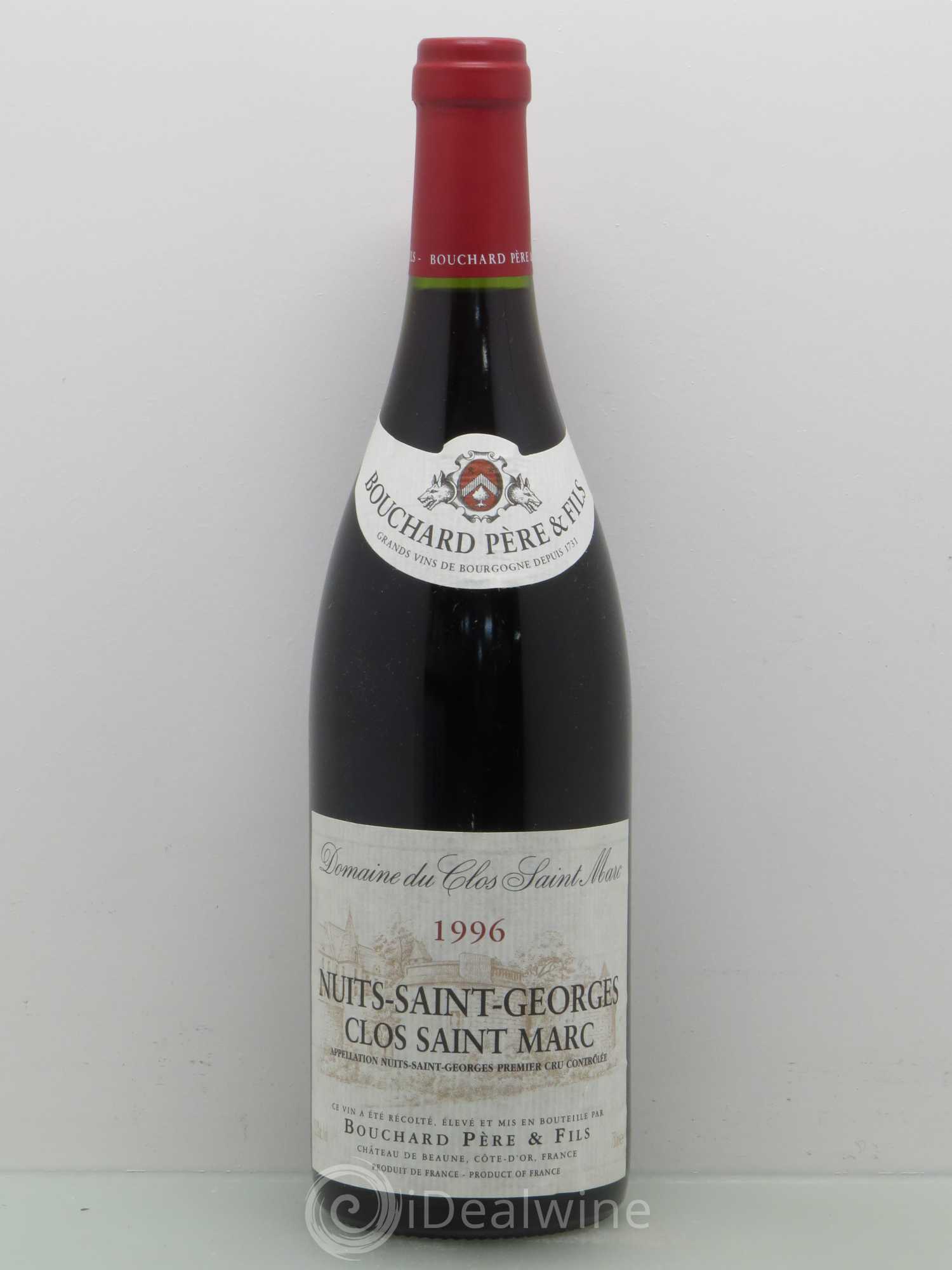 Nuits-Saint-Georges 1er Cru Bouchard P et F 1996 - Lot de 1 bouteille - 0