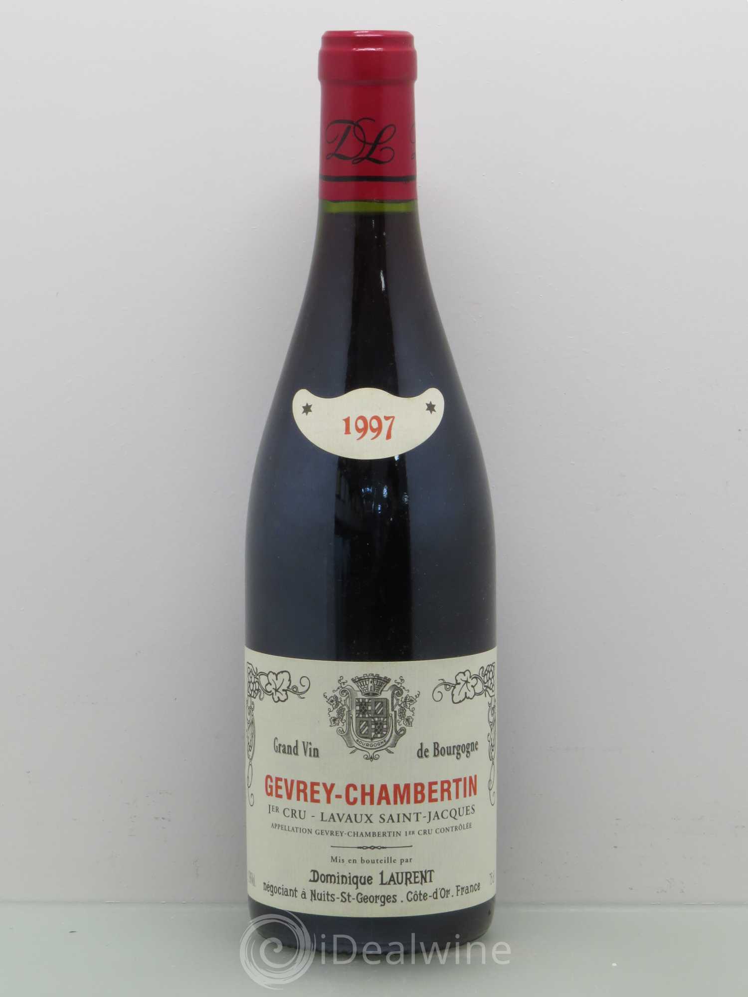 Gevrey-Chambertin 1er Cru Lavaux Saint Jacques Vieilles Vignes Dominique Laurent 1997 - Lot de 1 bouteille - 0