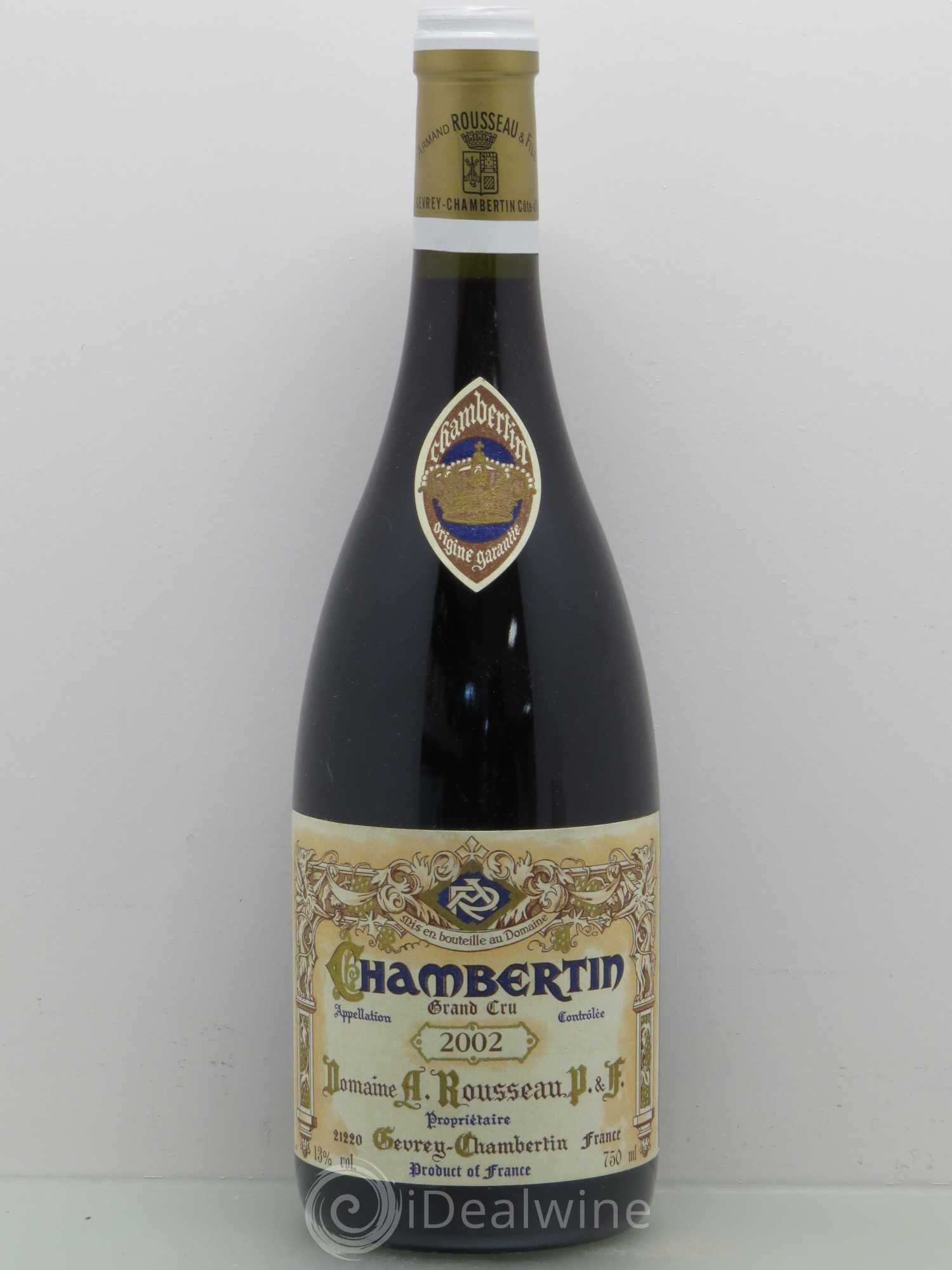 Chambertin Grand Cru Armand Rousseau (Domaine) 2002 - Lot de 1 bouteille - 0