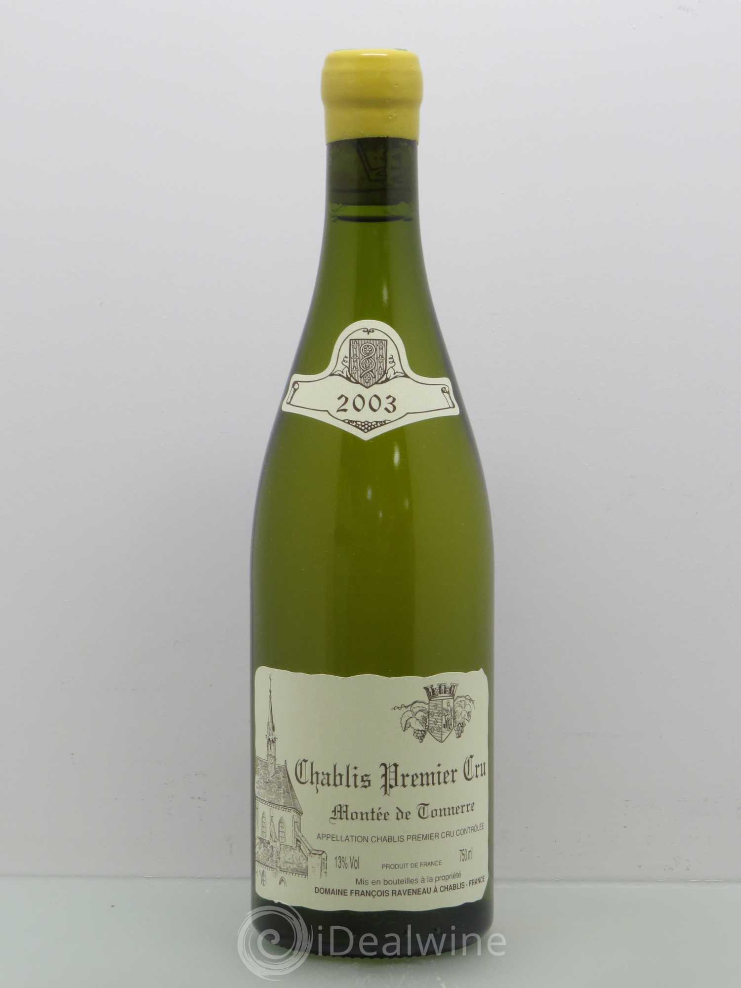 Chablis 1er Cru Montée de Tonnerre Raveneau (Domaine) 2003 - Lot de 1 bouteille - 0