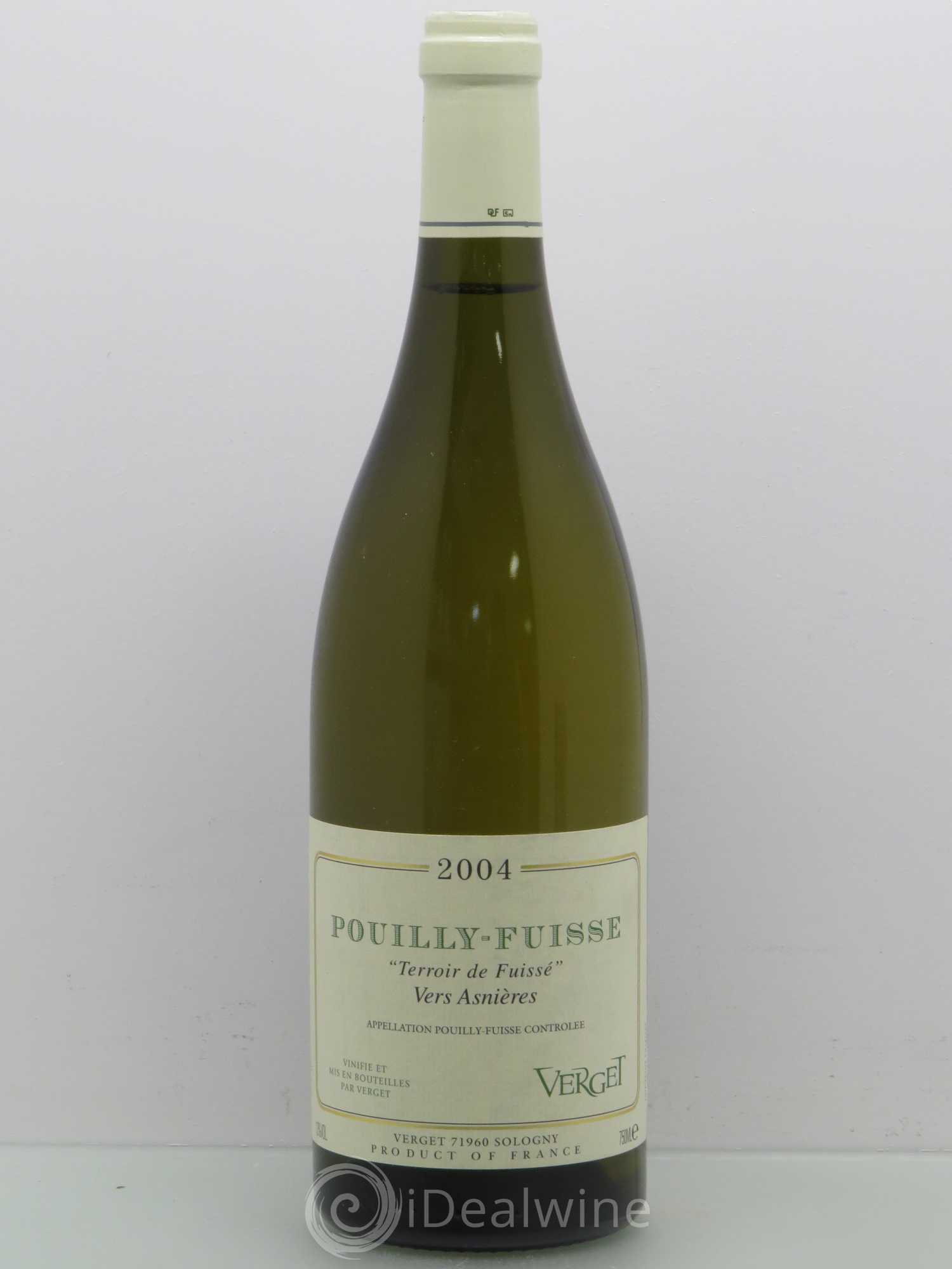 Pouilly-Fuissé Vers Asnieres Terroir de Puissé Verget 2004 - Posten von 1 Flasche - 0