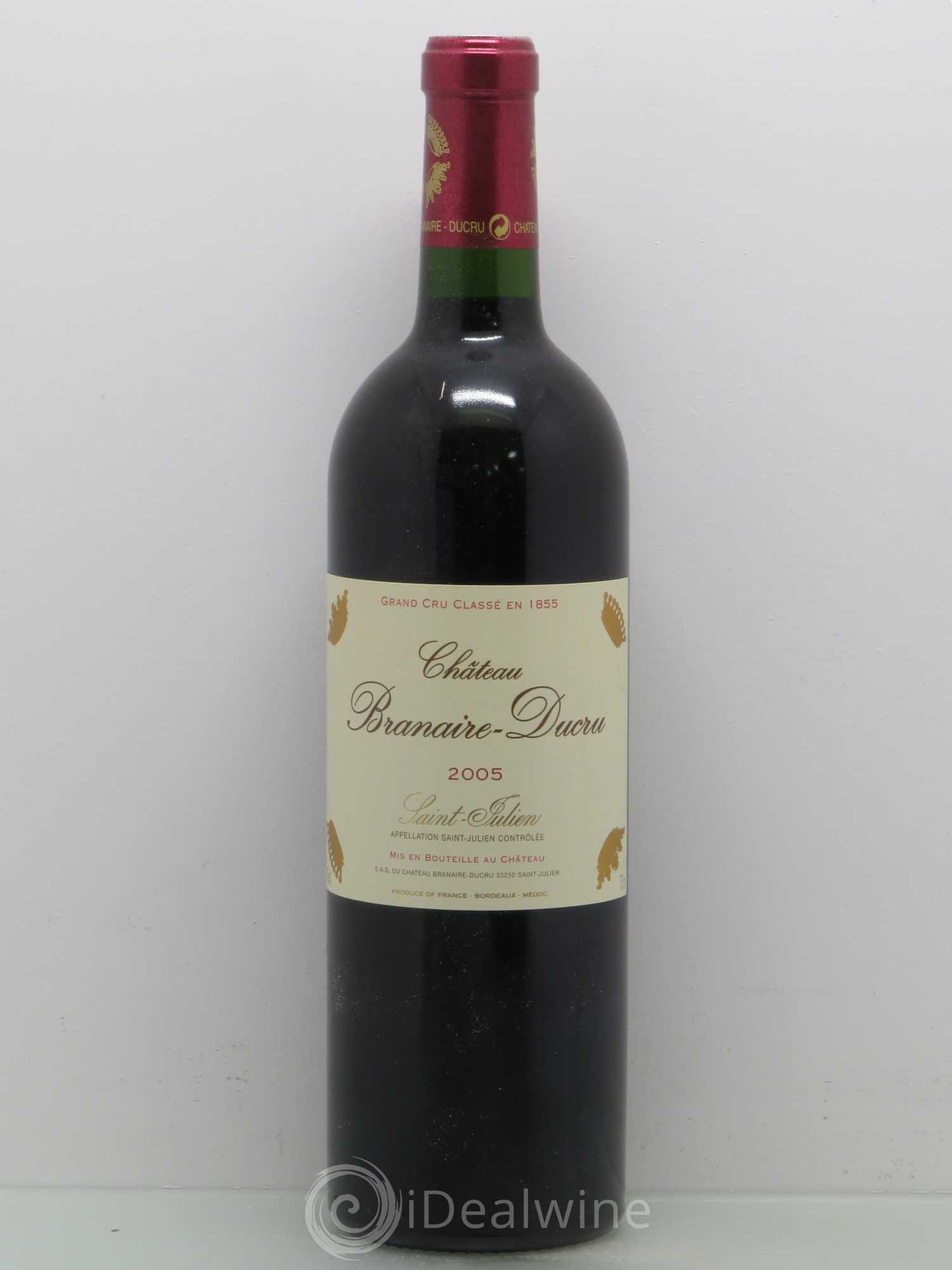 Château Branaire Ducru 4ème Grand Cru Classé 2005 - Lotto di 1 bottiglia - 0