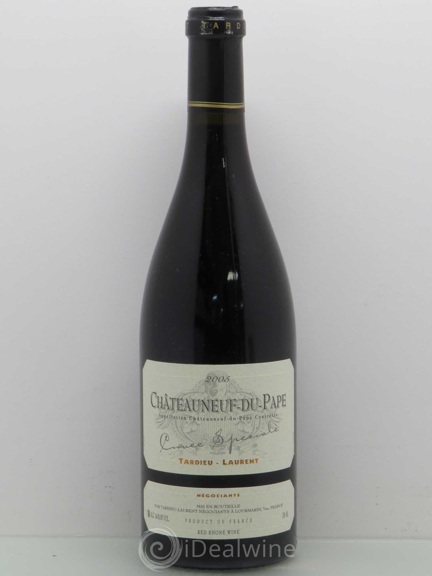 Châteauneuf-du-Pape Tardieu-Laurent Cuvée spéciale Famille Tardieu 2005 - Lot de 1 bouteille - 0