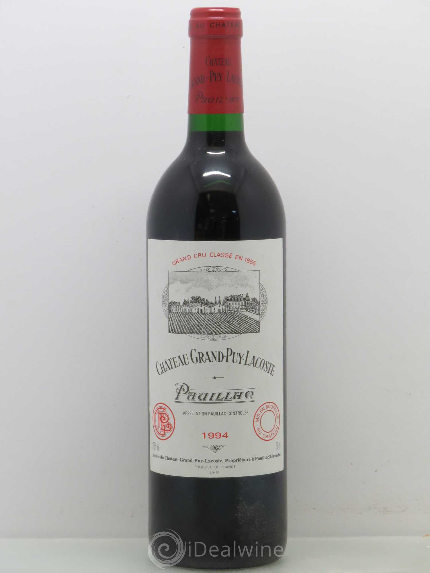 Château Grand Puy Lacoste 5ème Grand Cru Classé 1994 - Lot de 1 bouteille - 0