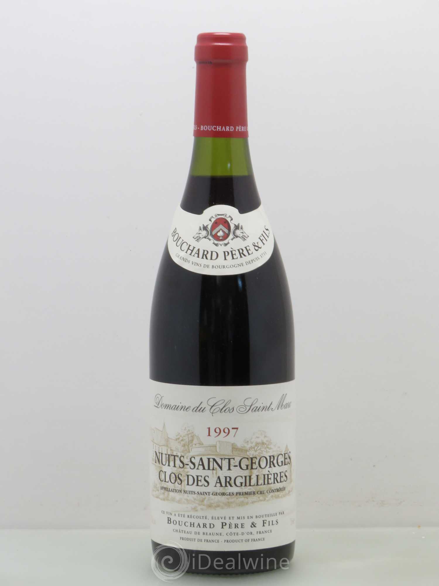 Nuits-Saint-Georges 1er Cru Les Argilieres Domaine Du Clos Marc Domaine Bouchard 1997 - Posten von 1 Flasche - 0