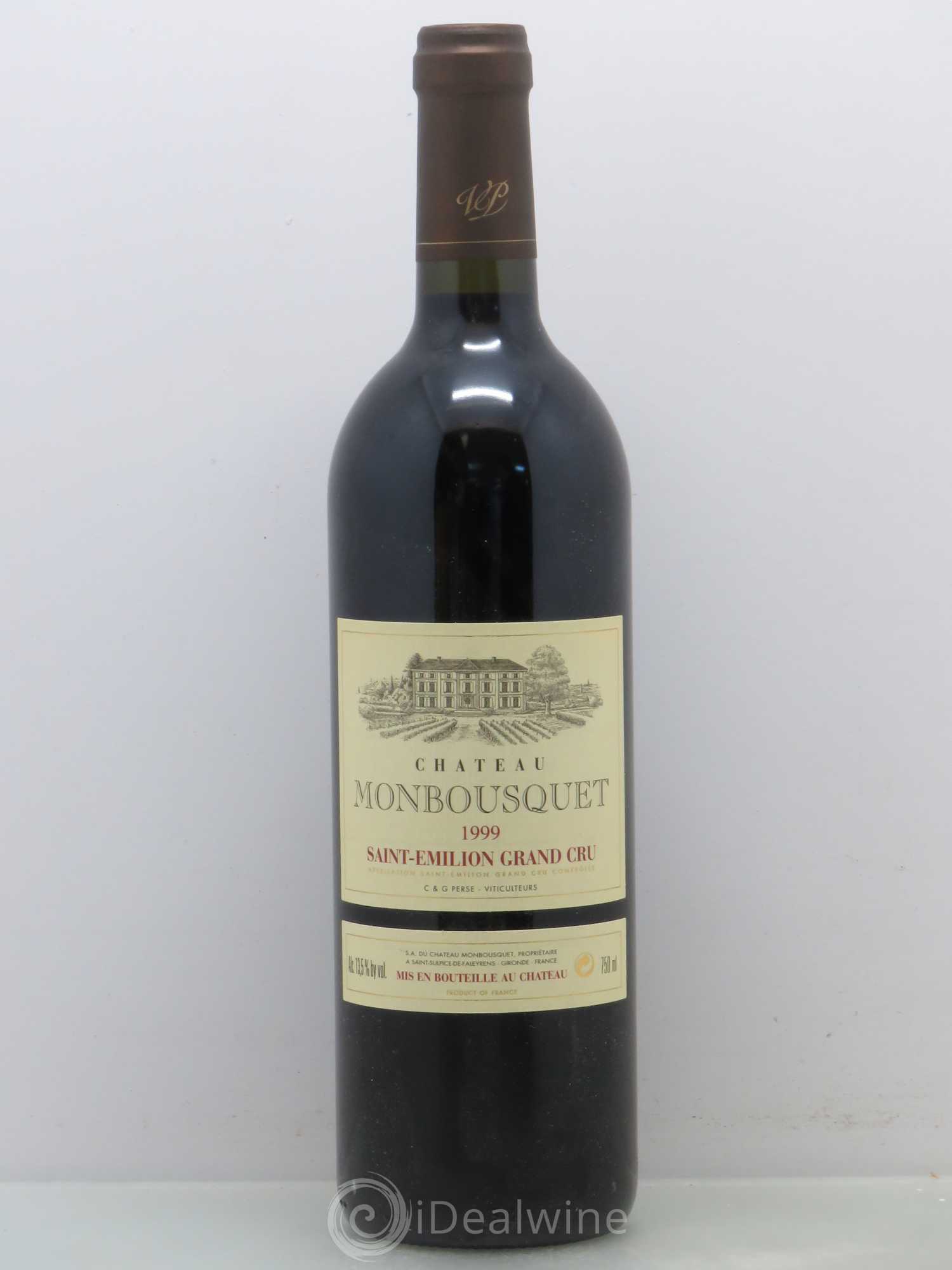 Château Monbousquet Grand Cru Classé 1999 - Lot de 1 bouteille - 0