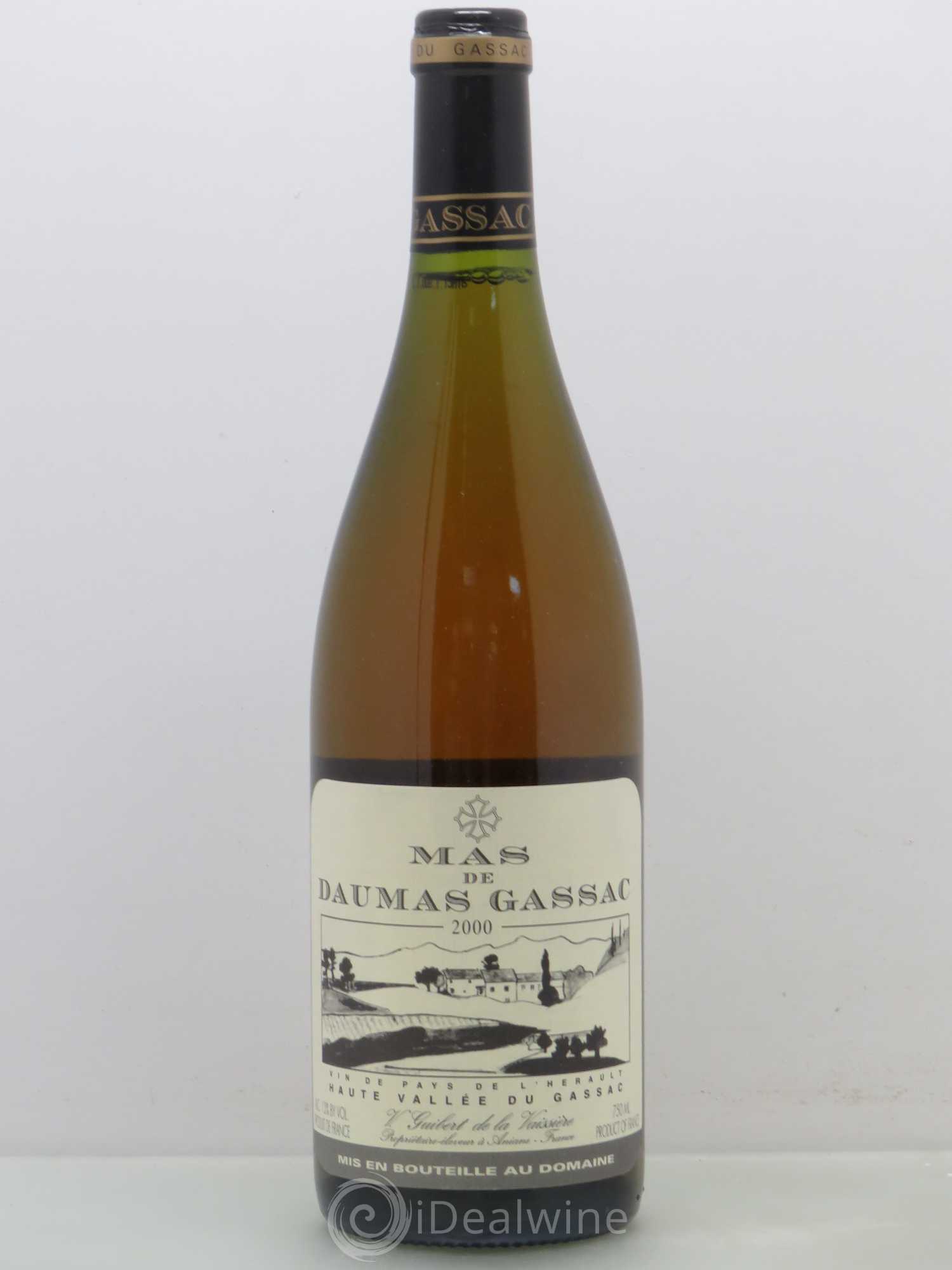 Saint-Guilhem-le-Désert - Cité d'Aniane Mas Daumas Gassac Famille Guibert de La Vaissière 2000 - Lot de 1 bouteille - 0