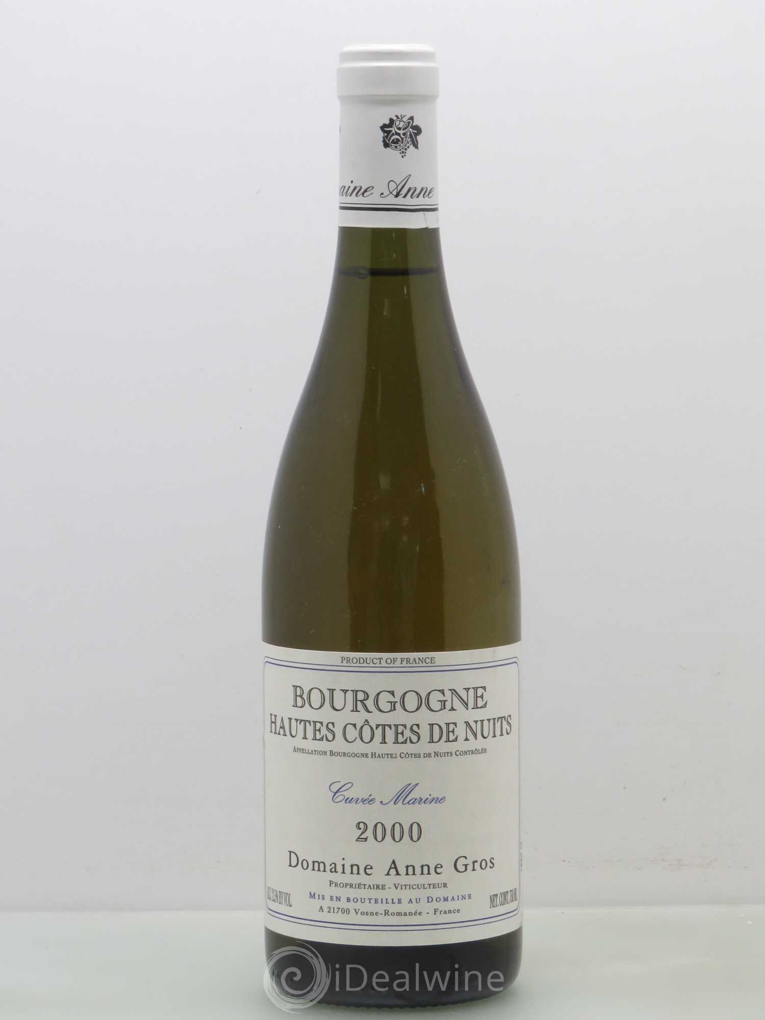 Hautes-Côtes de Nuits Cuvée Marine Anne Gros 2000 - Lot de 1 bouteille - 0