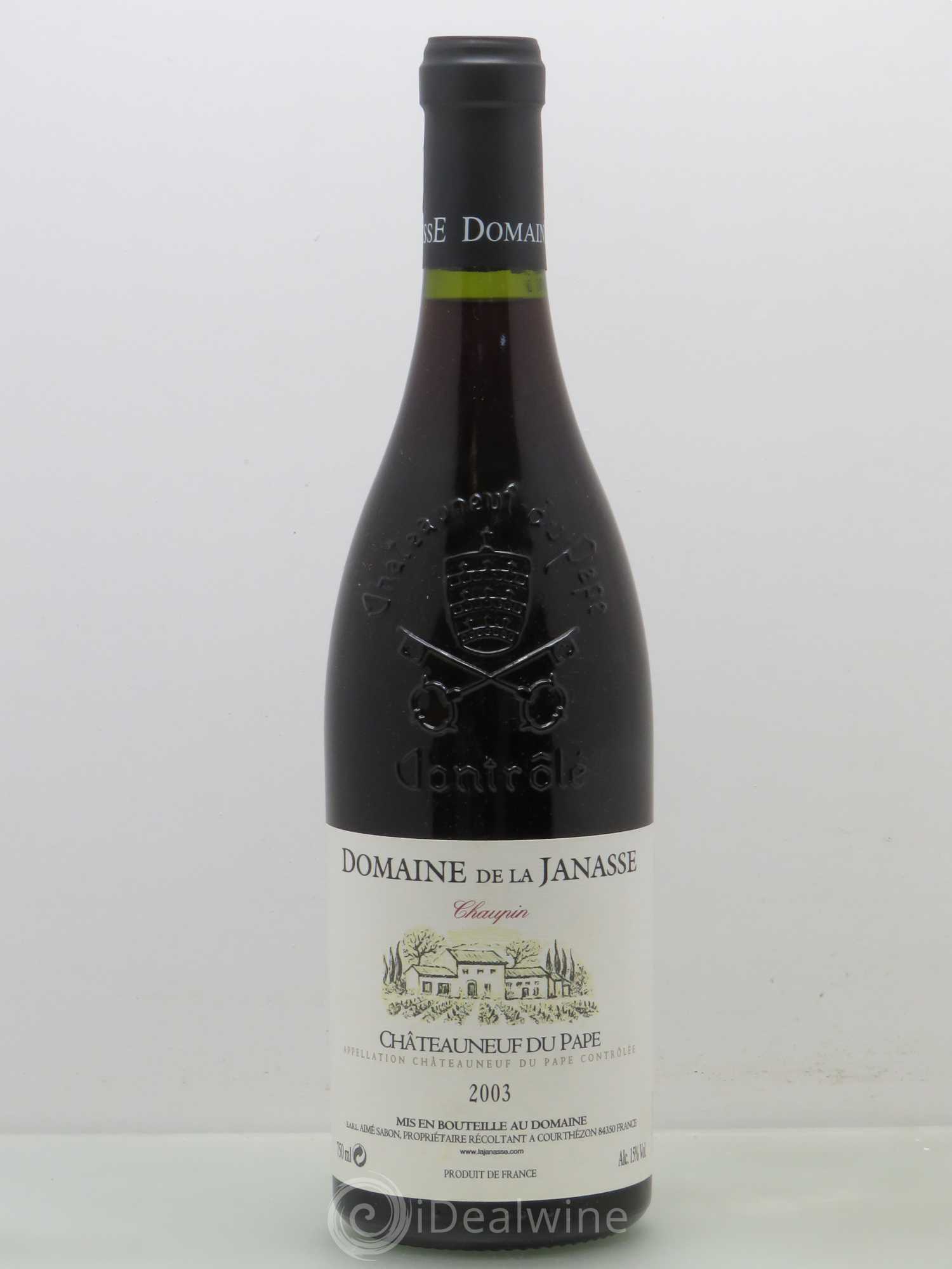 Châteauneuf-du-Pape Cuvée Chaupin La Janasse (Domaine de) 2003 - Lot de 1 bouteille - 0