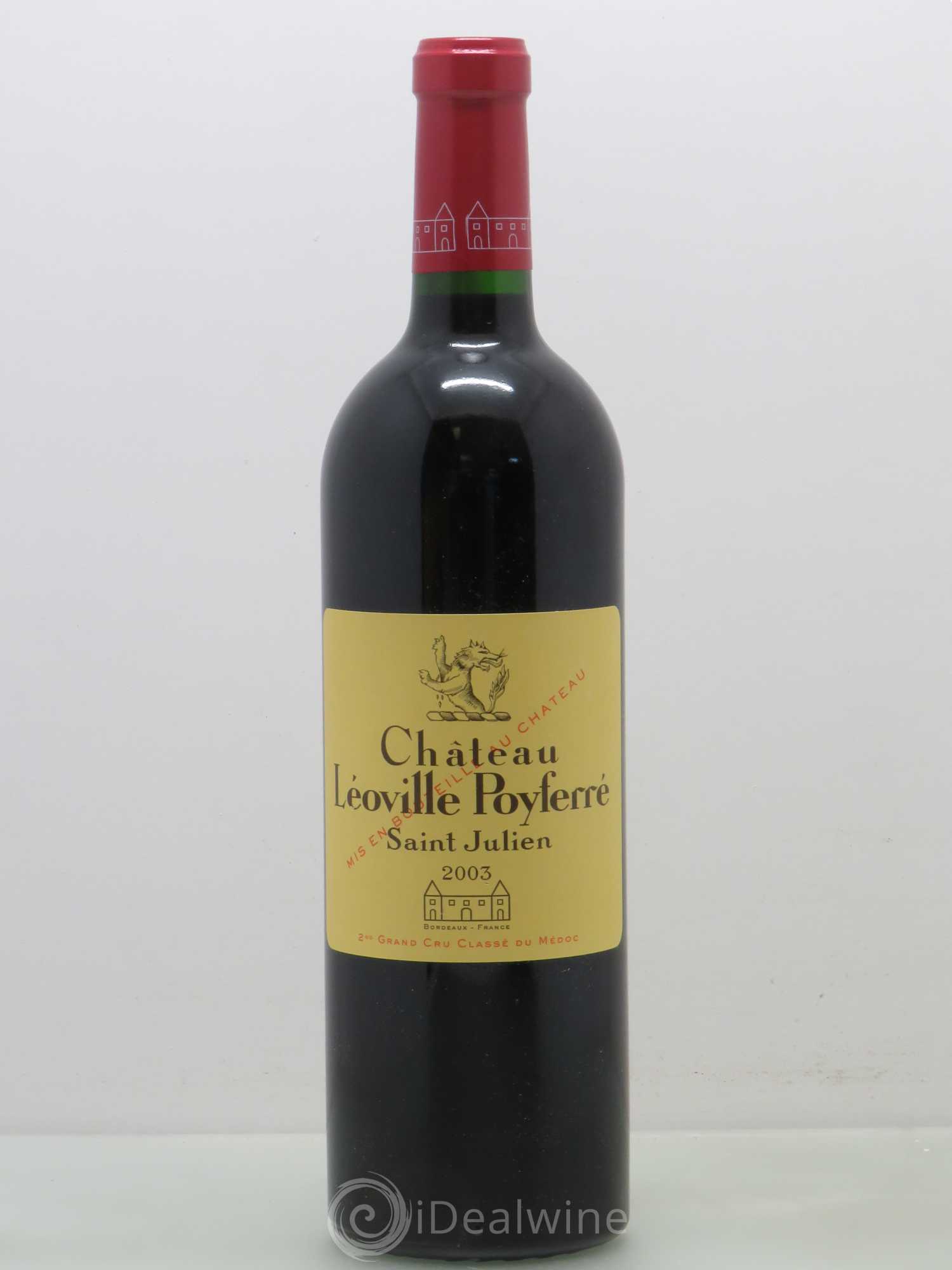 Château Léoville Poyferré 2ème Grand Cru Classé 2003 - Lot de 1 bouteille - 0