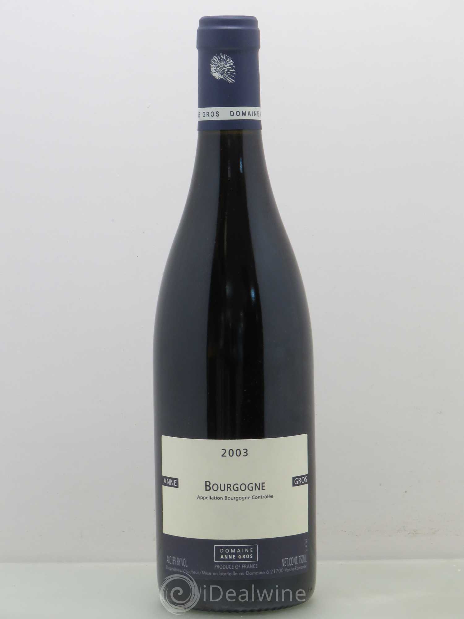 Bourgogne Domaine Anne Gros 2003 - Lot de 1 bouteille - 0