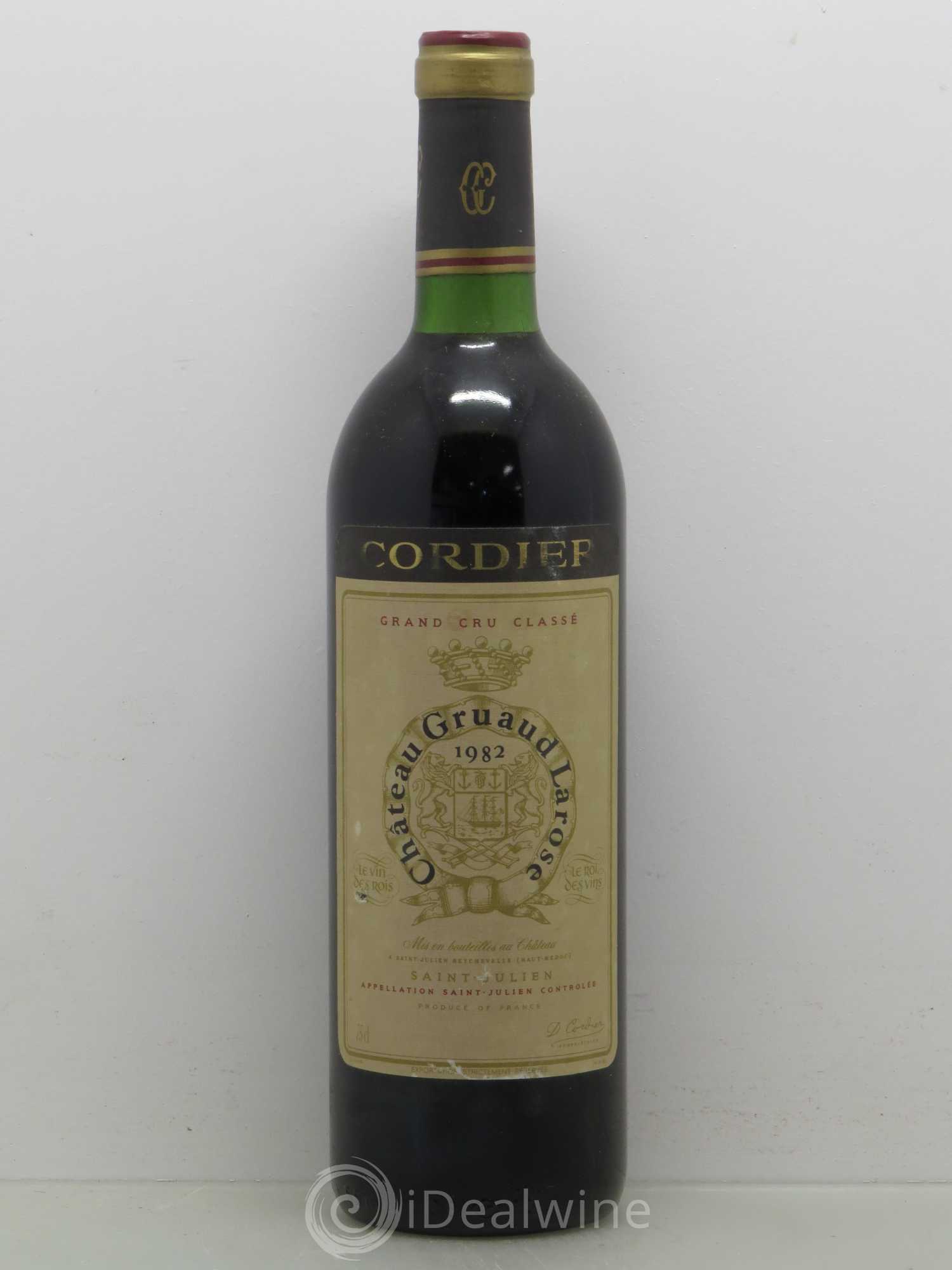 Château Gruaud Larose 2ème Grand Cru Classé 1982 - Lot de 1 bouteille - 0