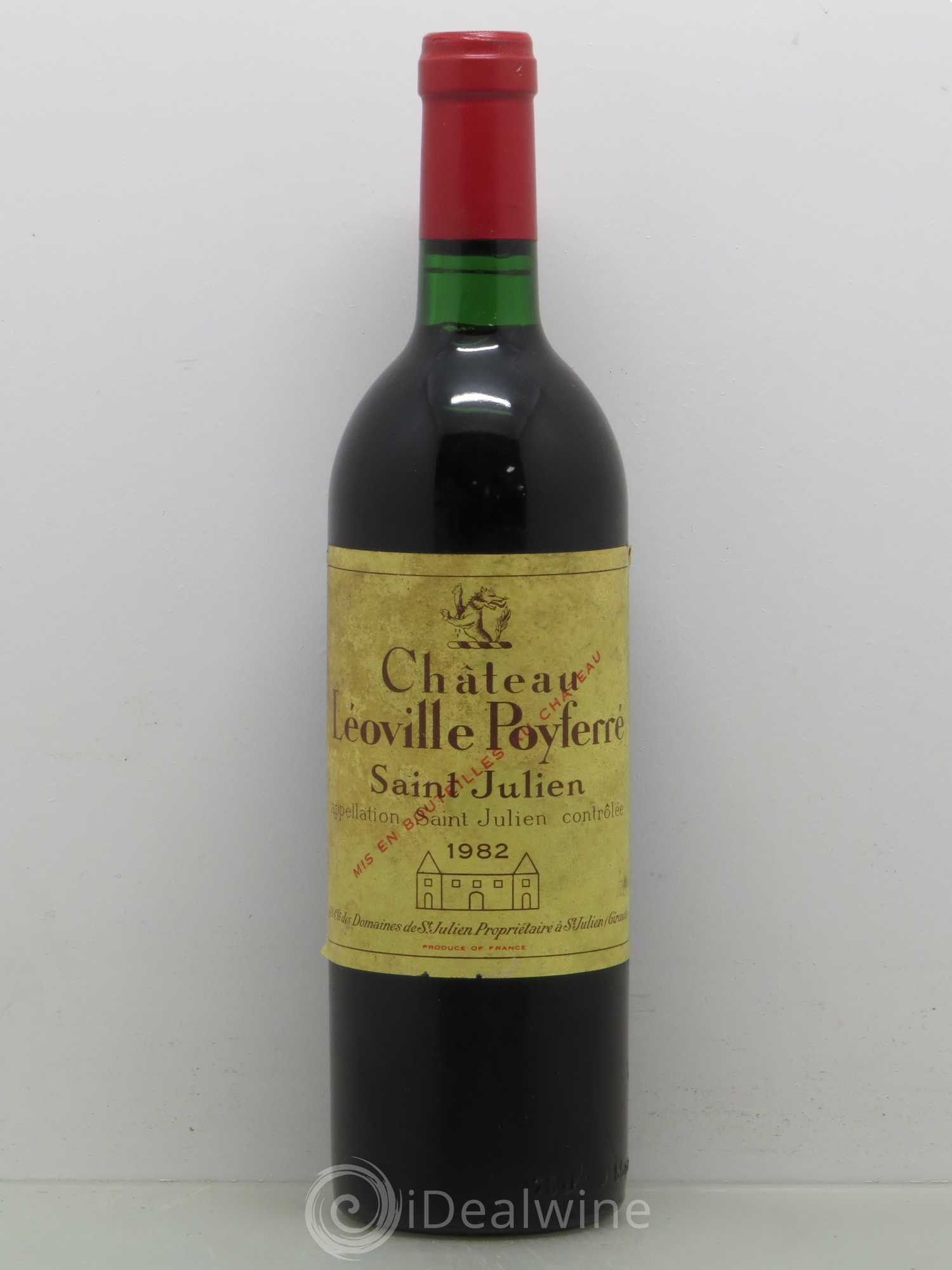 Château Léoville Poyferré 2ème Grand Cru Classé 1982 - Lot de 1 bouteille - 0
