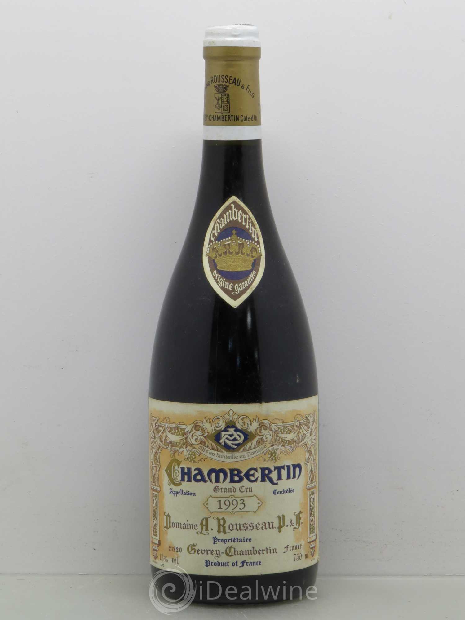 Chambertin Grand Cru Armand Rousseau (Domaine) 1993 - Lot de 1 bouteille - 0