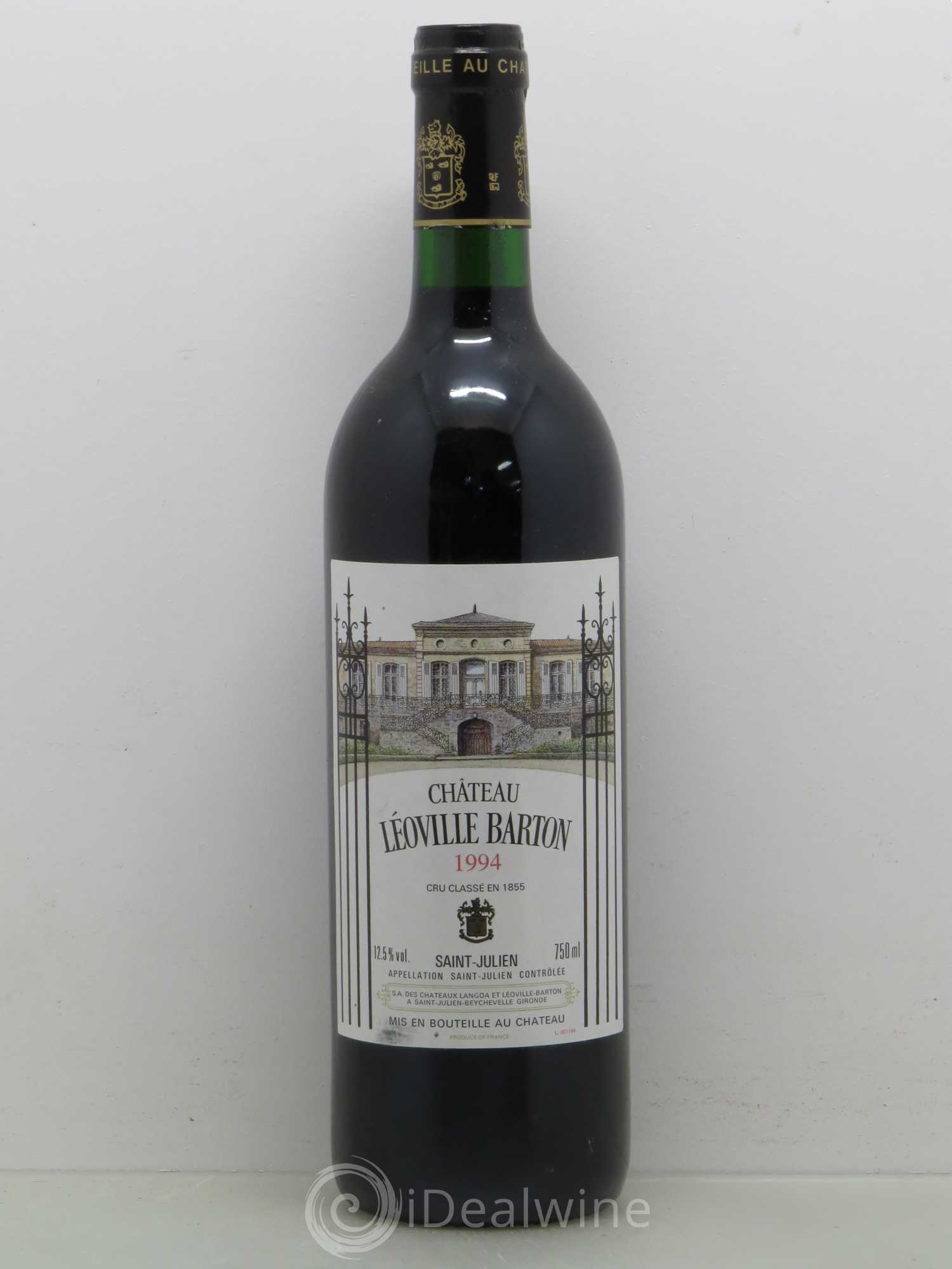 Château Léoville Barton 2ème Grand Cru Classé 1994 - Lot de 1 bouteille - 0
