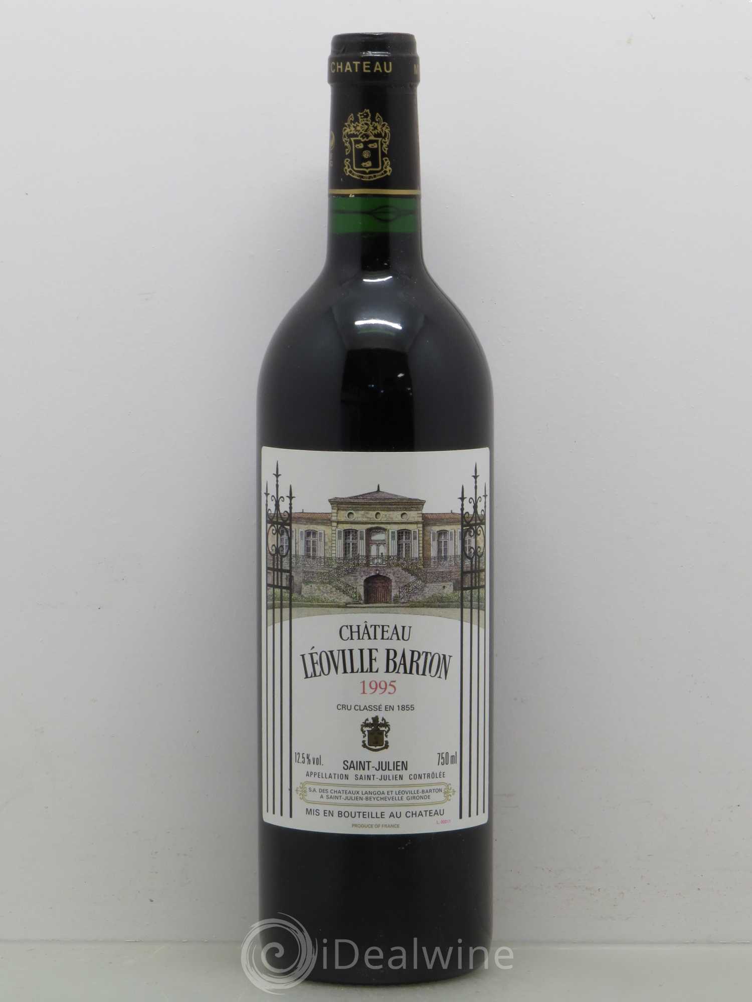 Château Léoville Barton 2ème Grand Cru Classé 1995 - Lot de 1 bouteille - 0