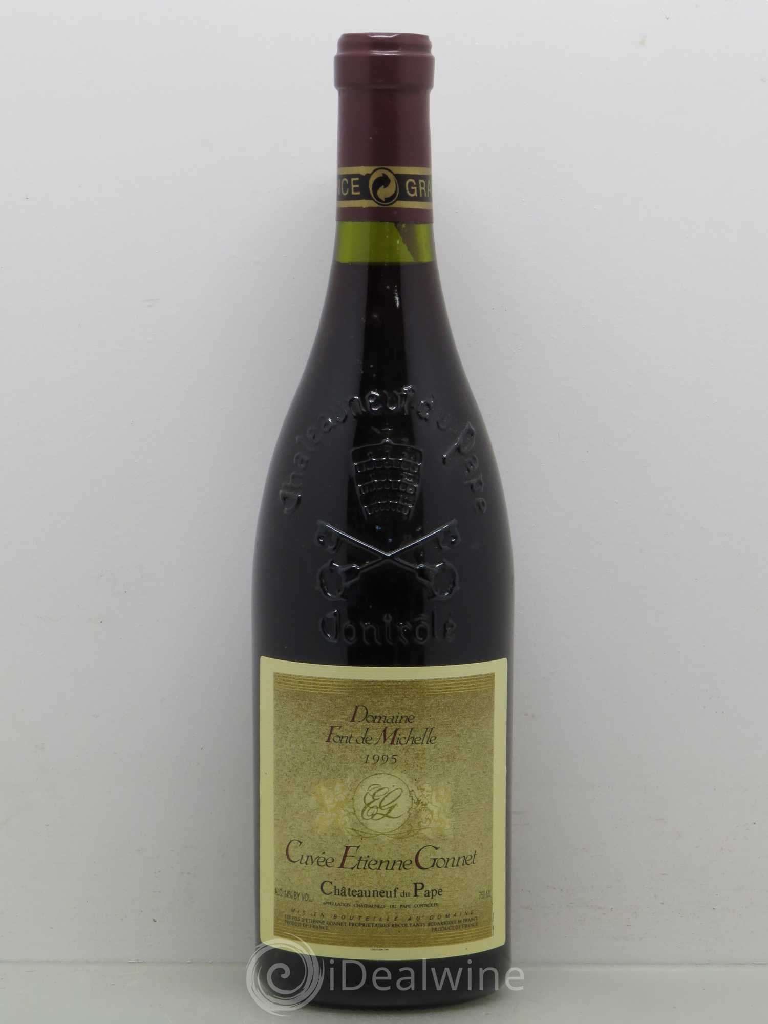 Châteauneuf-du-Pape Domaine Font de Michelle Cuvée Etienne Gonnet Famille Gonnet 1995 - Lot de 1 bouteille - 0