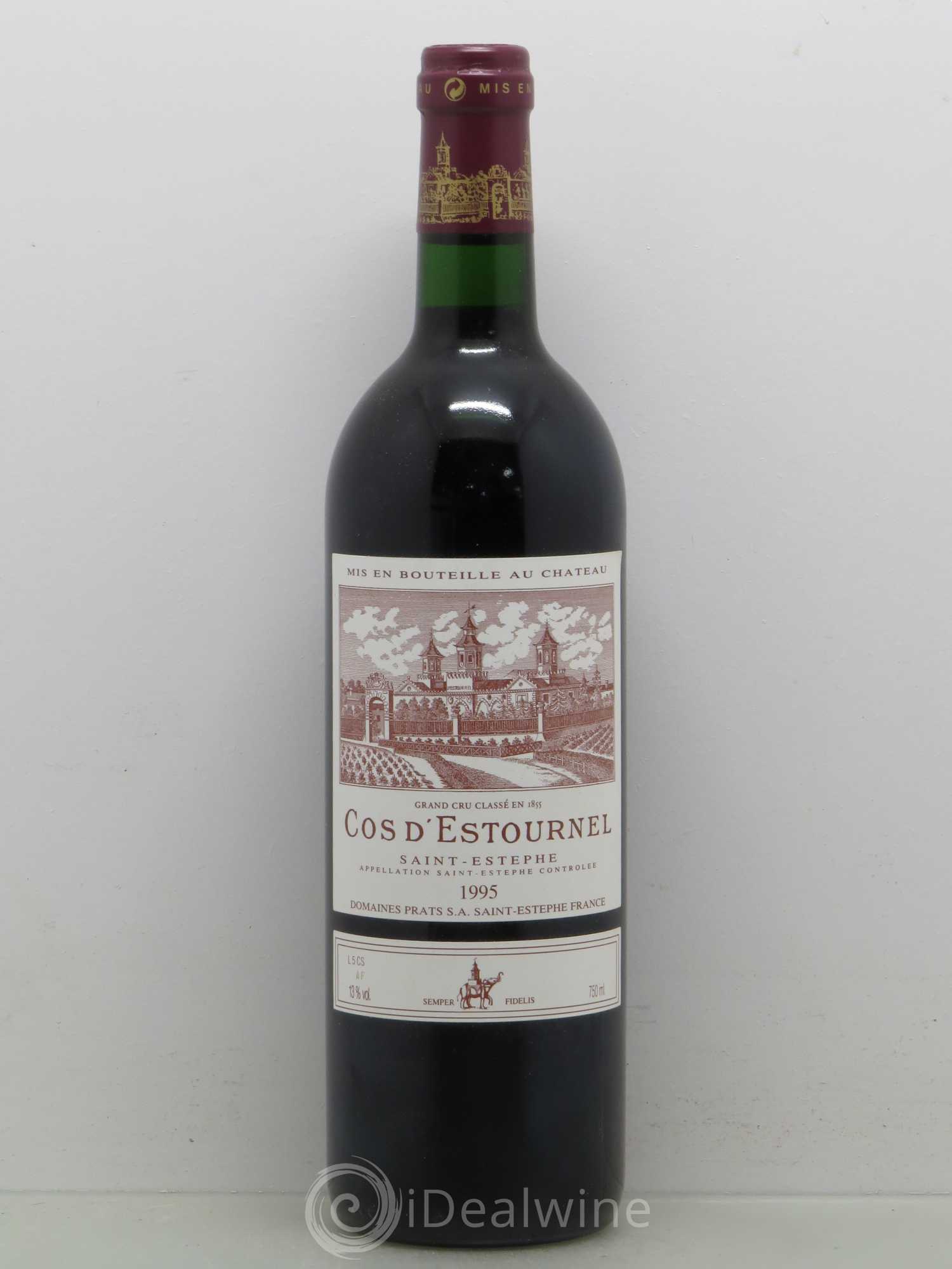 Cos d'Estournel 2ème Grand Cru Classé 1995 - Lot de 1 bouteille - 0