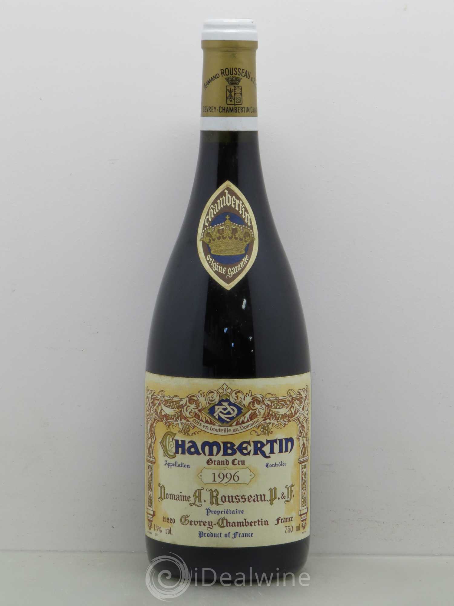 Chambertin Grand Cru Armand Rousseau (Domaine) 1996 - Lot de 1 bouteille - 0