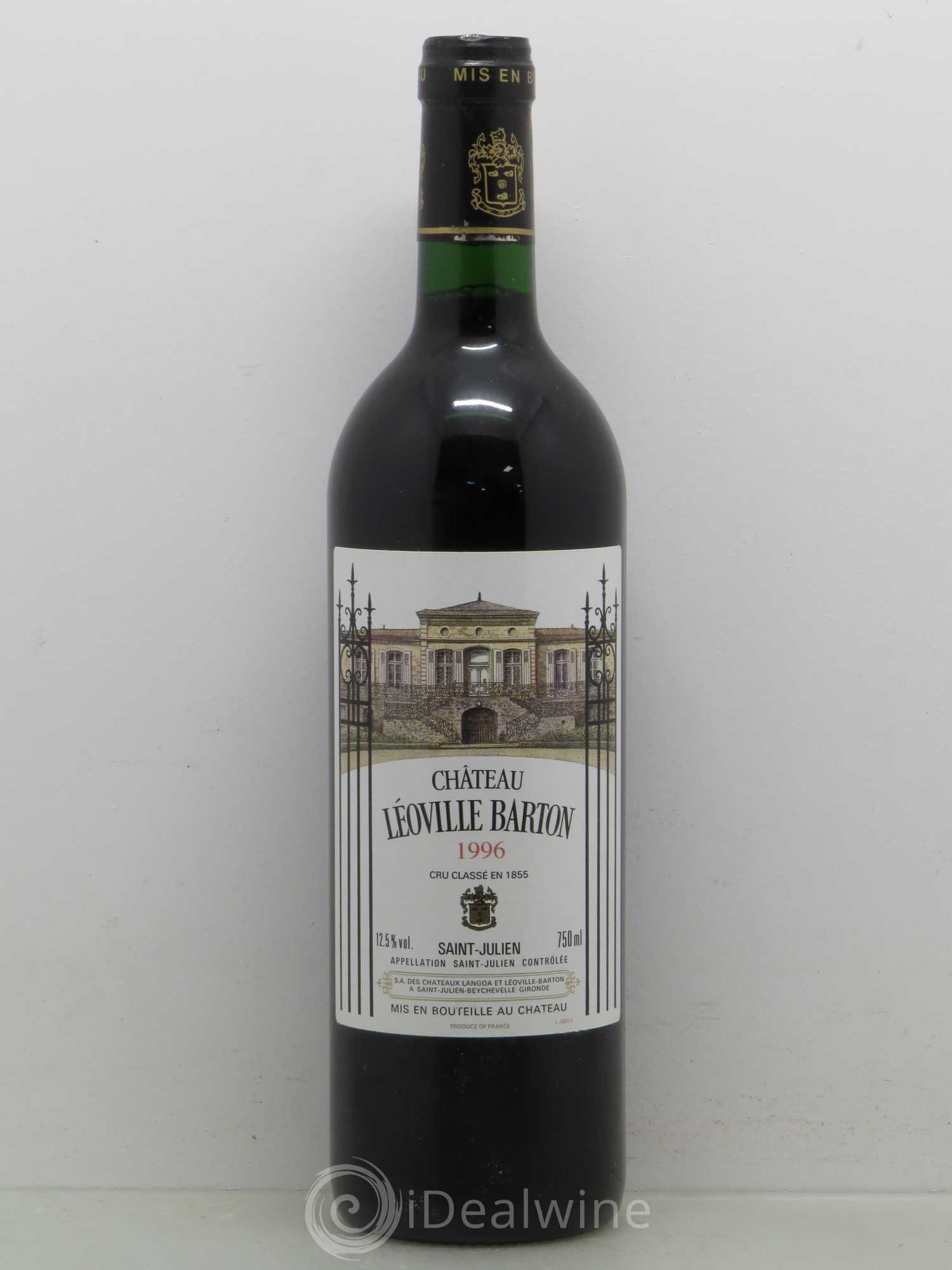 Château Léoville Barton 2ème Grand Cru Classé 1996 - Lot de 1 bouteille - 0
