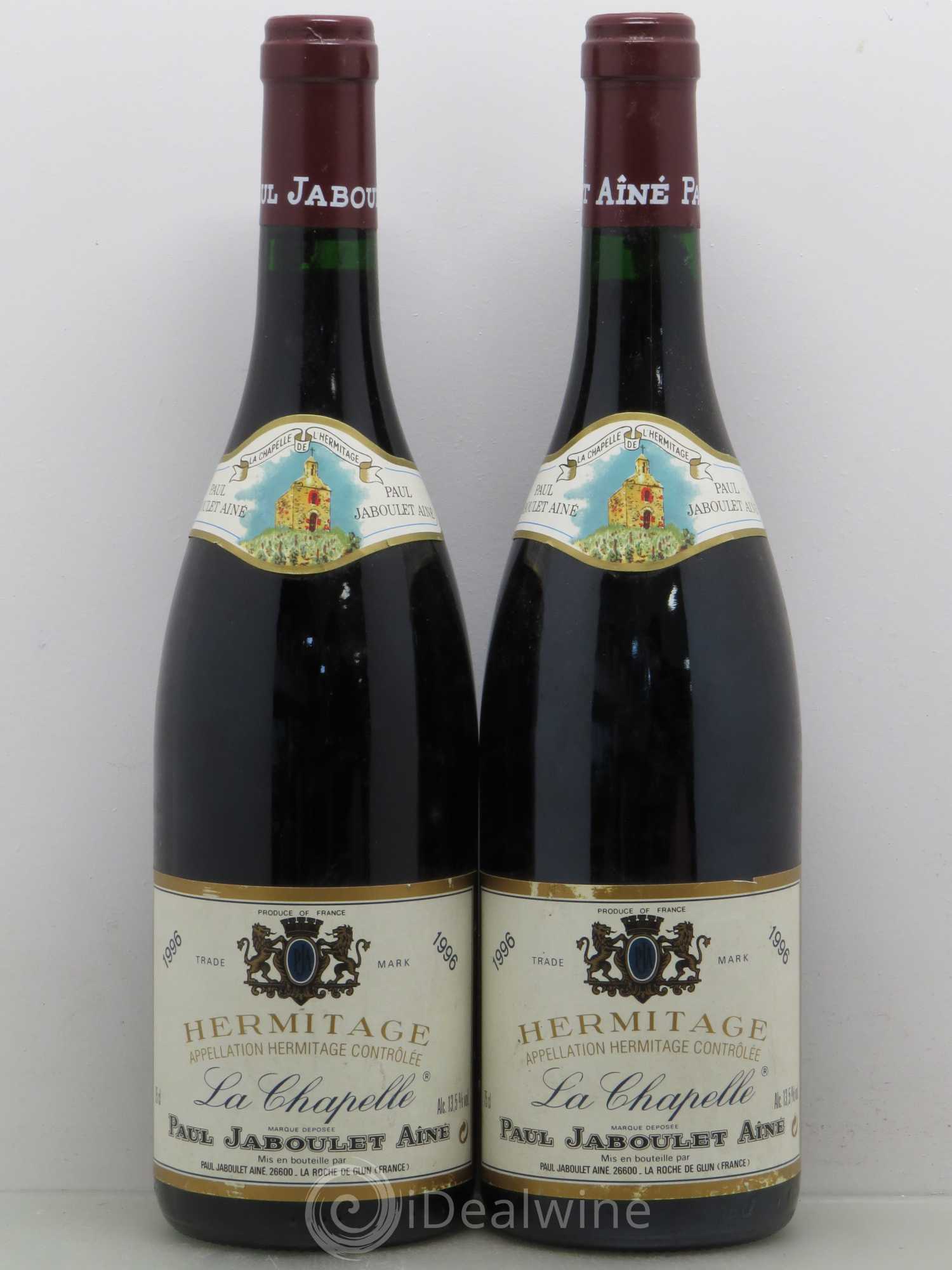 Hermitage La Chapelle Paul Jaboulet Ainé 1996 - Lot de 2 bouteilles - 0