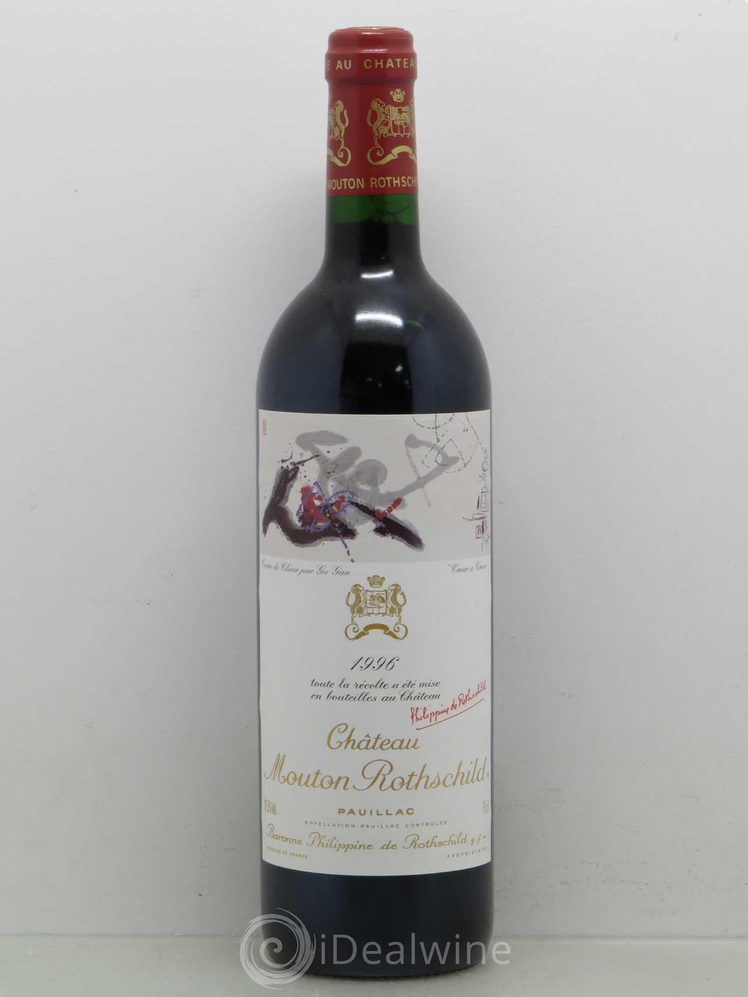 Château Mouton Rothschild 1er Grand Cru Classé 1996 - Lot de 1 bouteille - 0