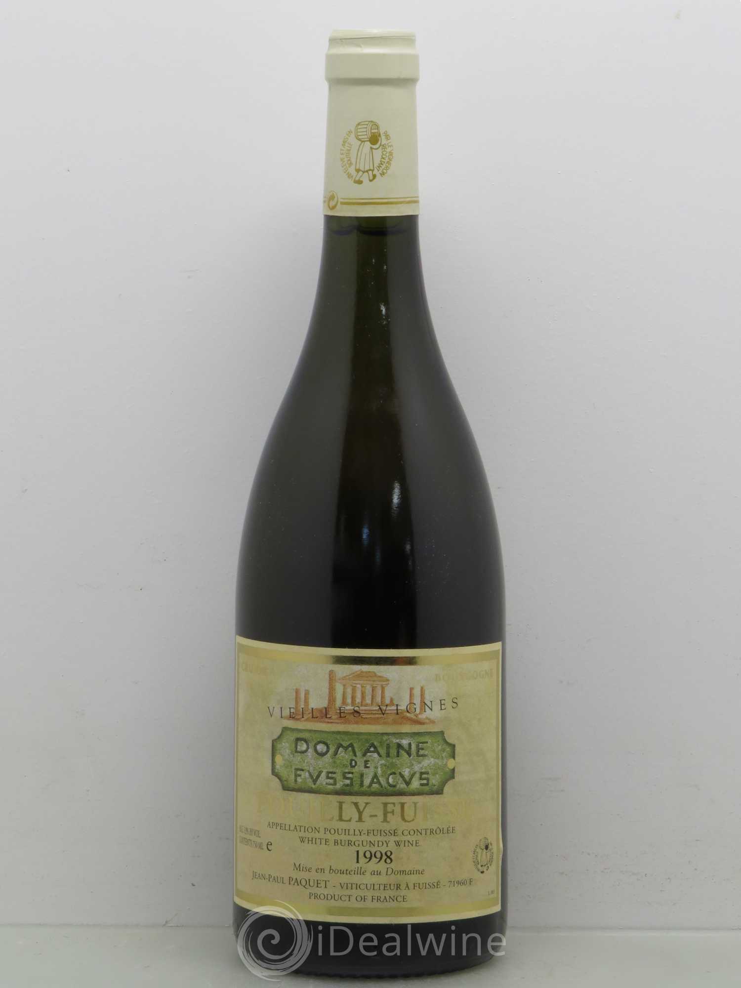 Pouilly-Fuissé Domaine De Fussiacus Vieilles Vignes 1998 - Posten von 1 Flasche - 0