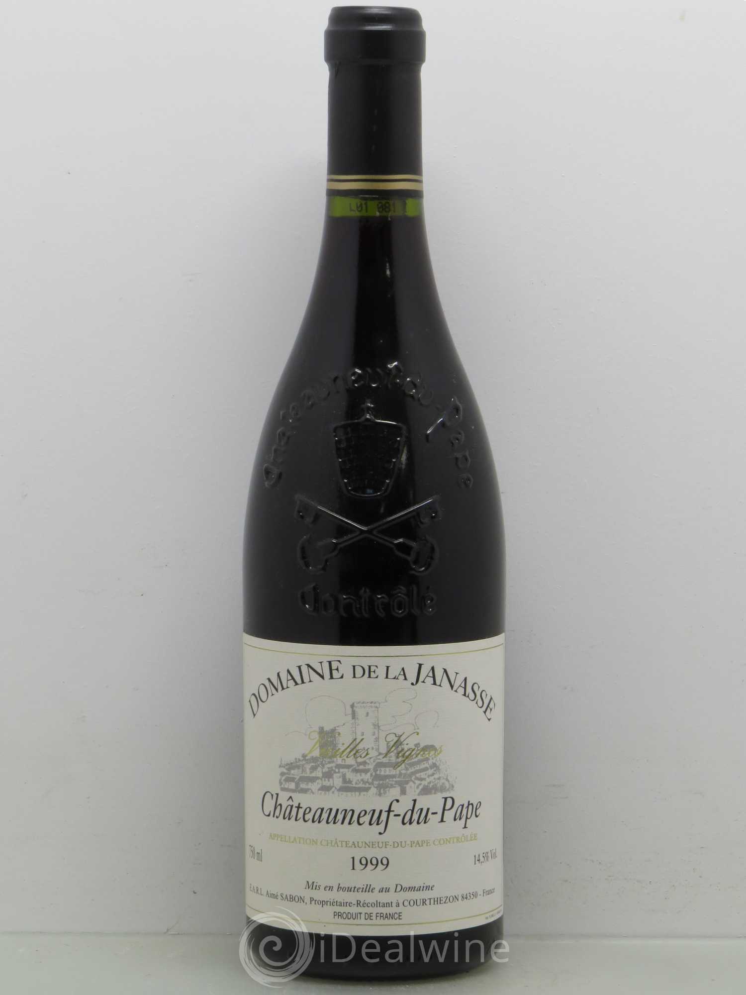 Châteauneuf-du-Pape Cuvée Vieilles Vignes La Janasse (Domaine de) 1999 - Lot de 1 bouteille - 0