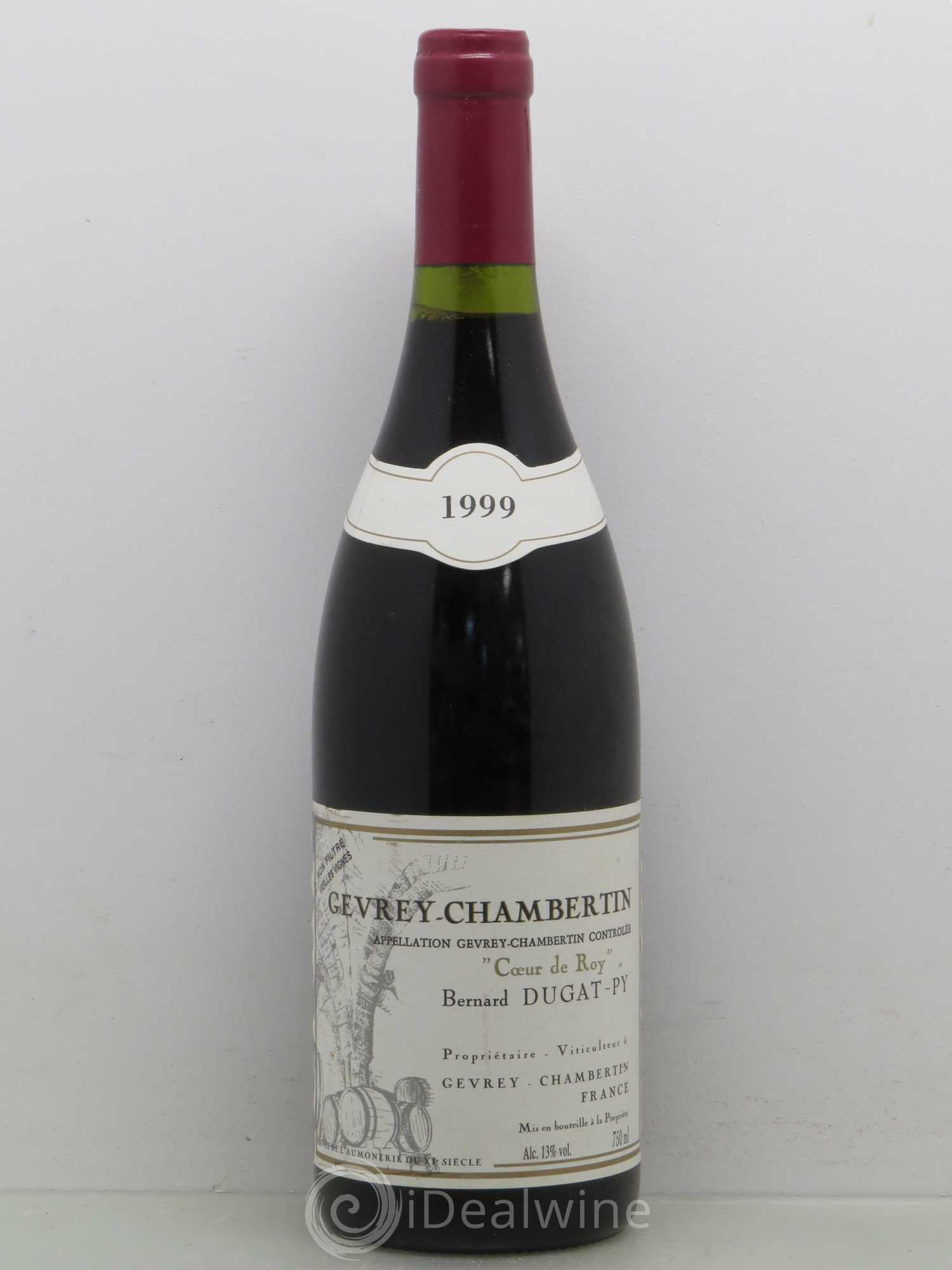 Gevrey-Chambertin Coeur de Roy Très Vieilles Vignes Dugat-Py Vieilles Vignes 1999 - Lot de 1 bouteille - 0