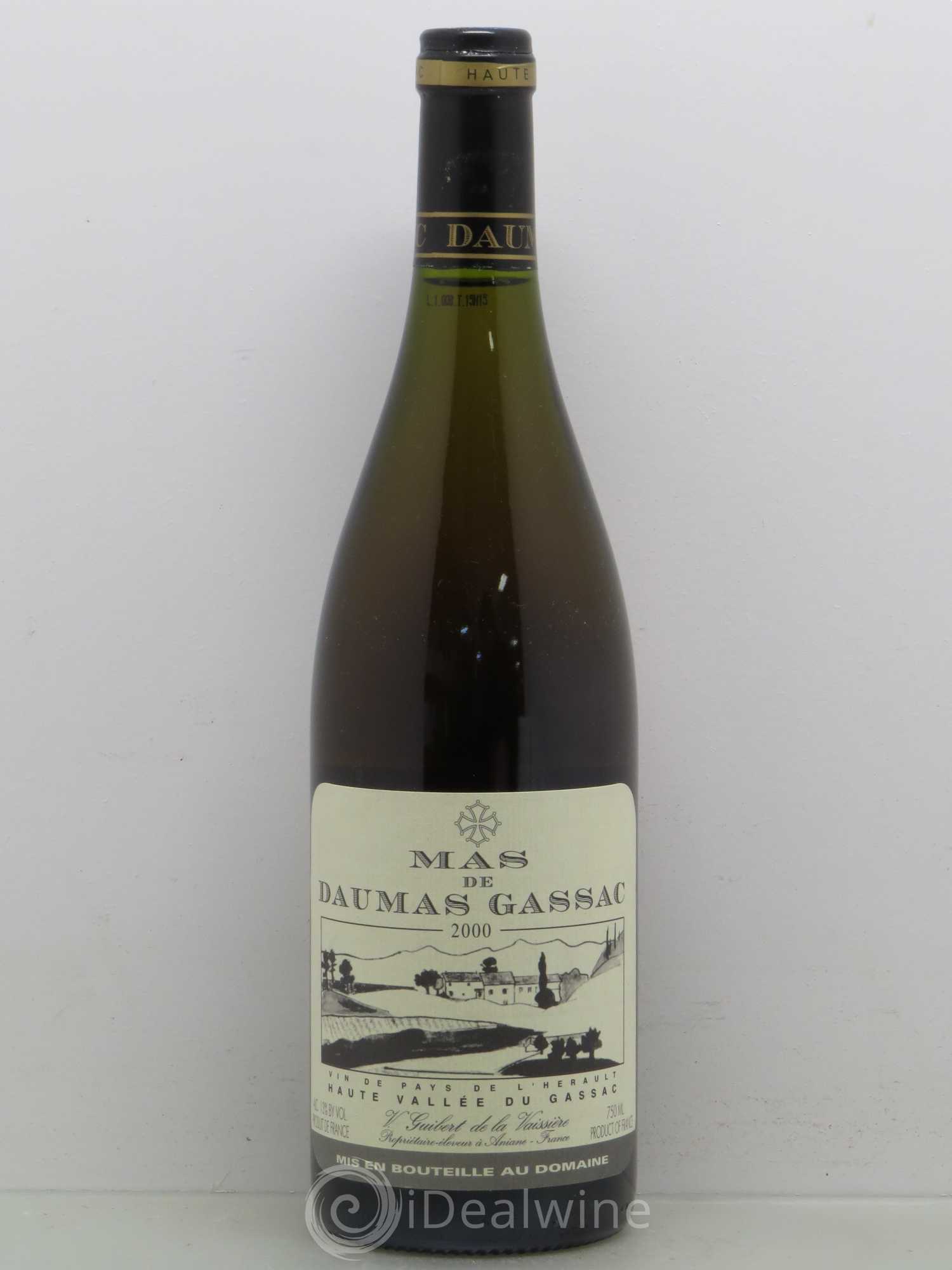 Saint-Guilhem-le-Désert - Cité d'Aniane Mas Daumas Gassac Famille Guibert de La Vaissière 2000 - Lot de 1 bouteille - 0