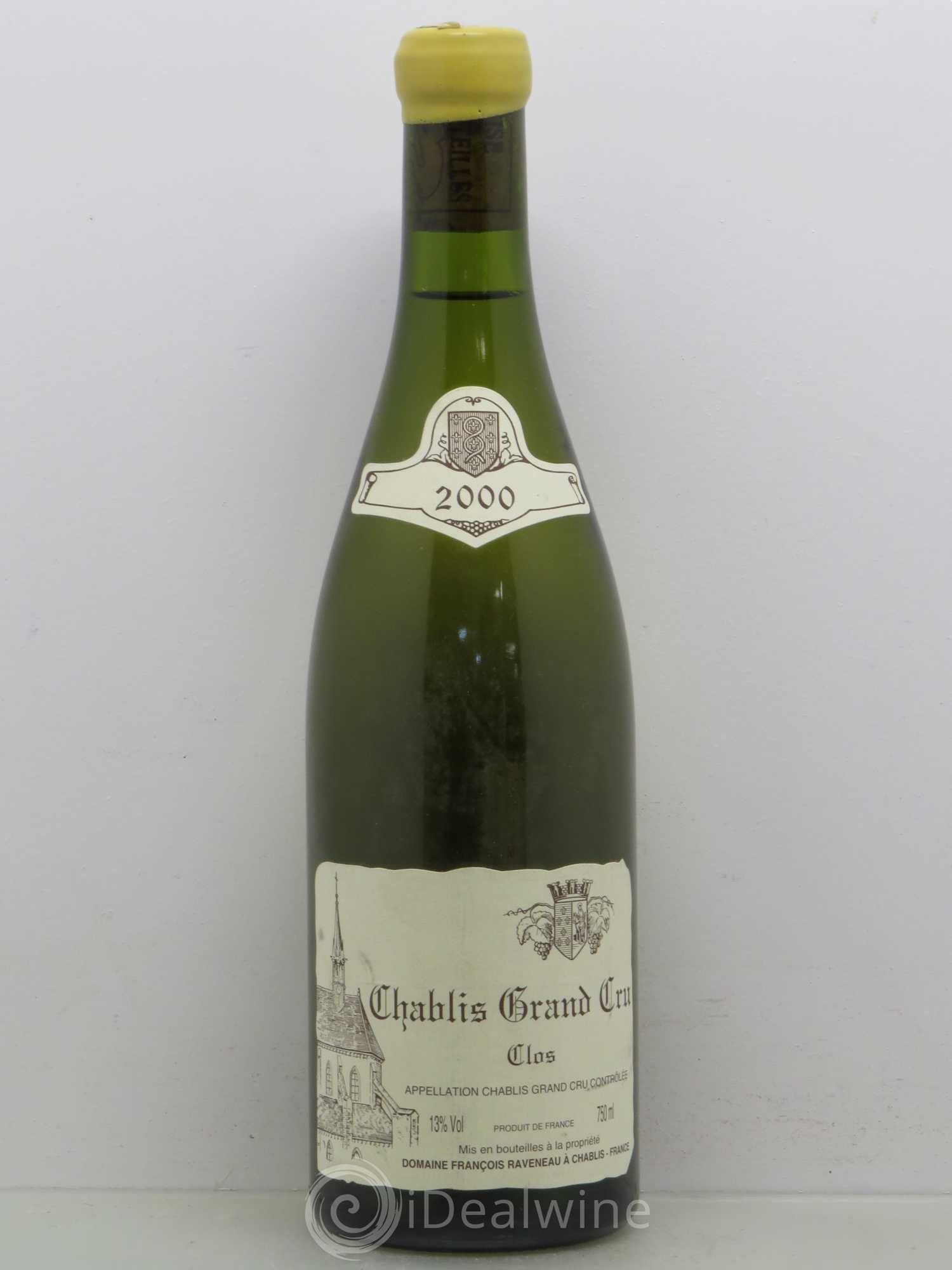 Chablis Grand Cru Clos Raveneau (Domaine) 2000 - Lot de 1 bouteille - 0